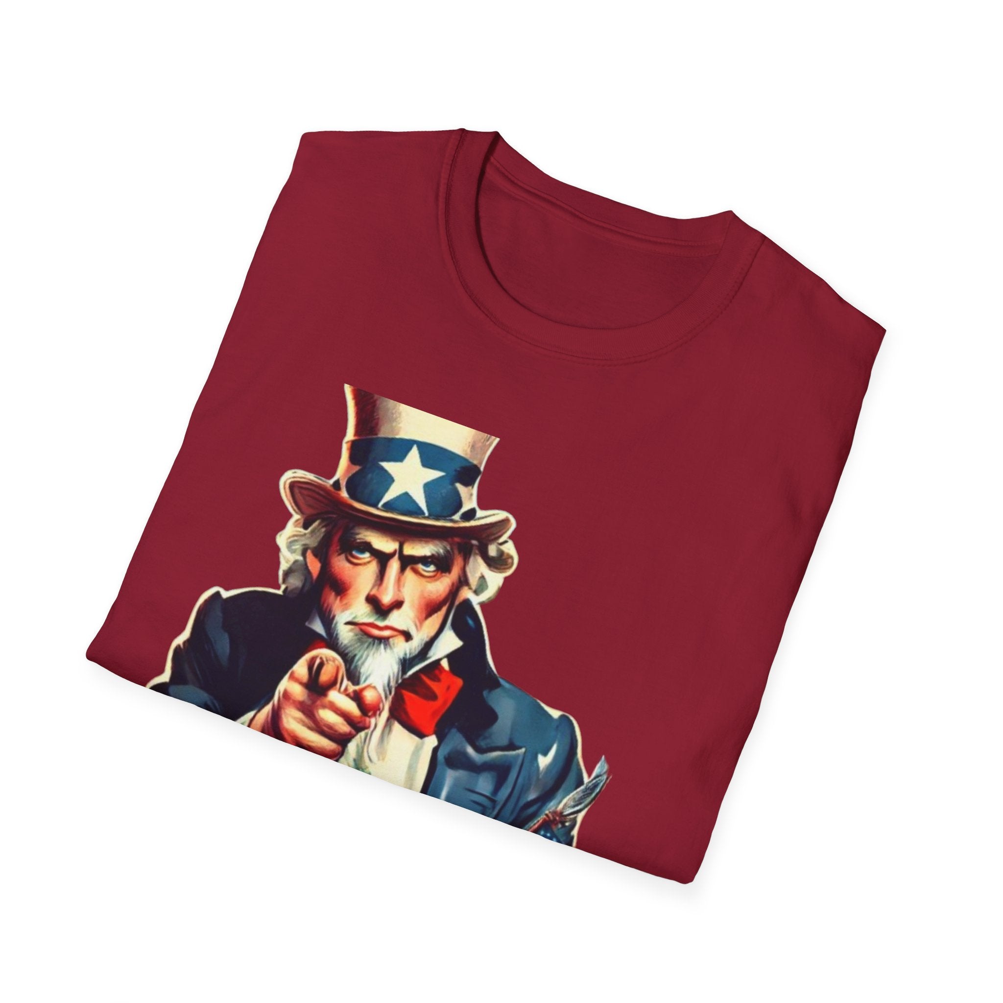Patriotic Uncle Sam Unisex Softstyle  T-Shirt