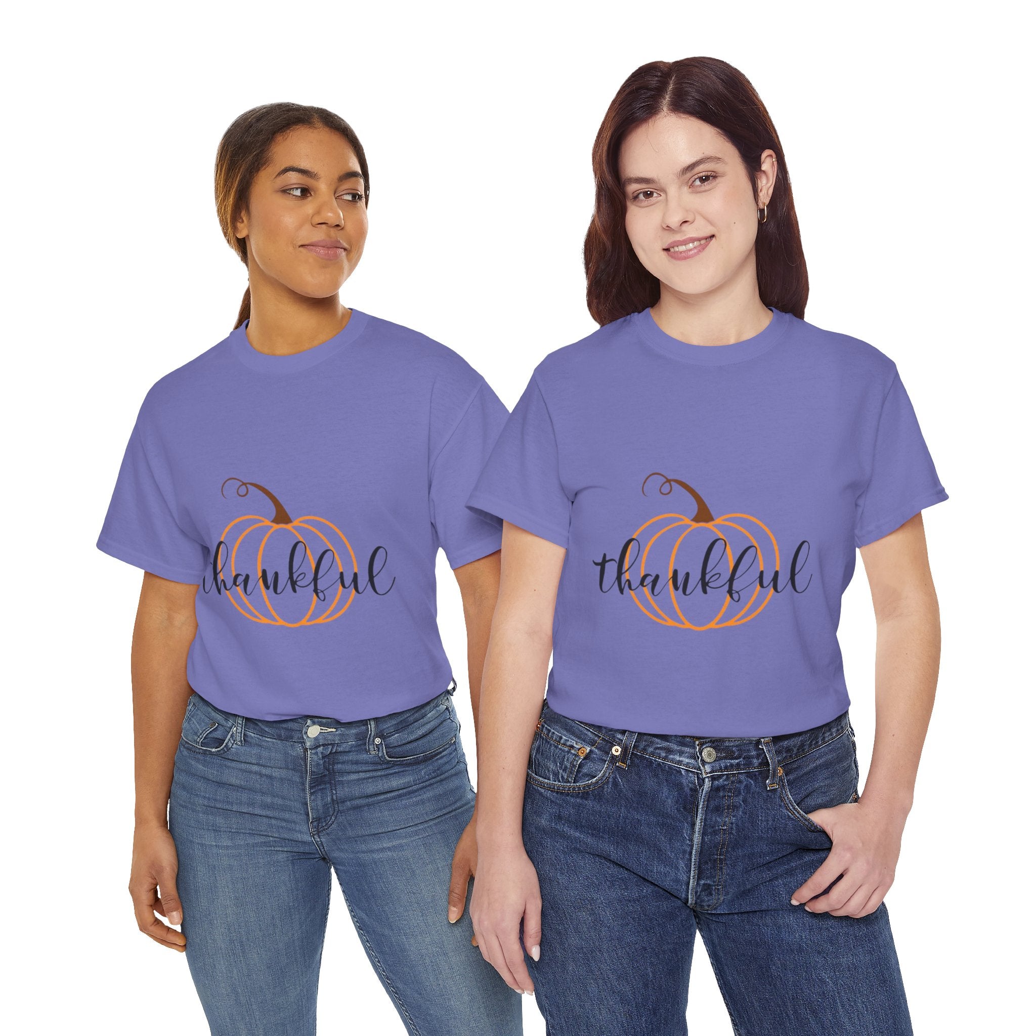 Thankful Pumpkin Unisex Heavy Cotton T-Shirt