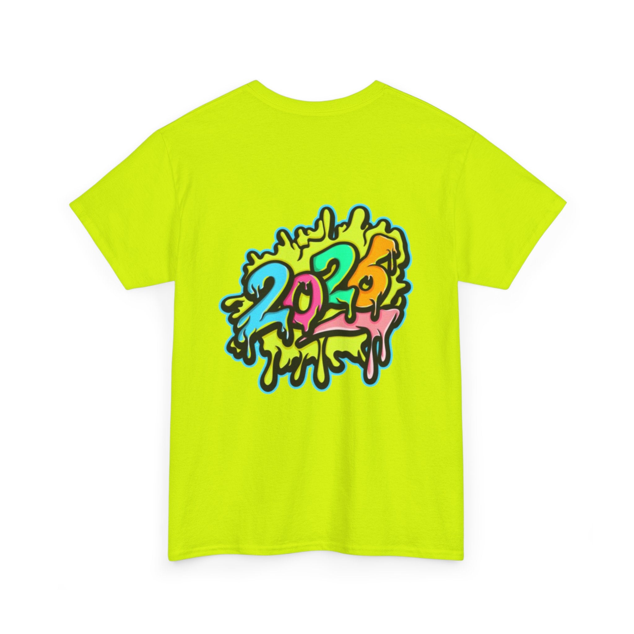 2026 Happy New Year DOUBLE SIDED Unisex Heavy Cotton T-Shirt