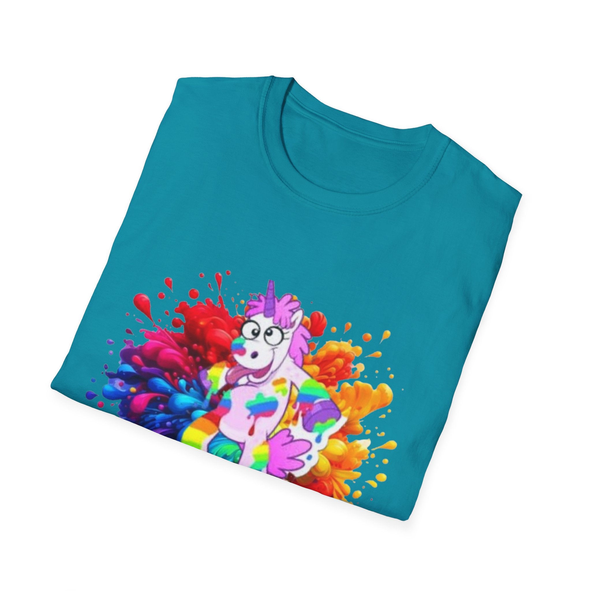 Drunk With Color Unicorn Unisex Softstyle T-Shirt