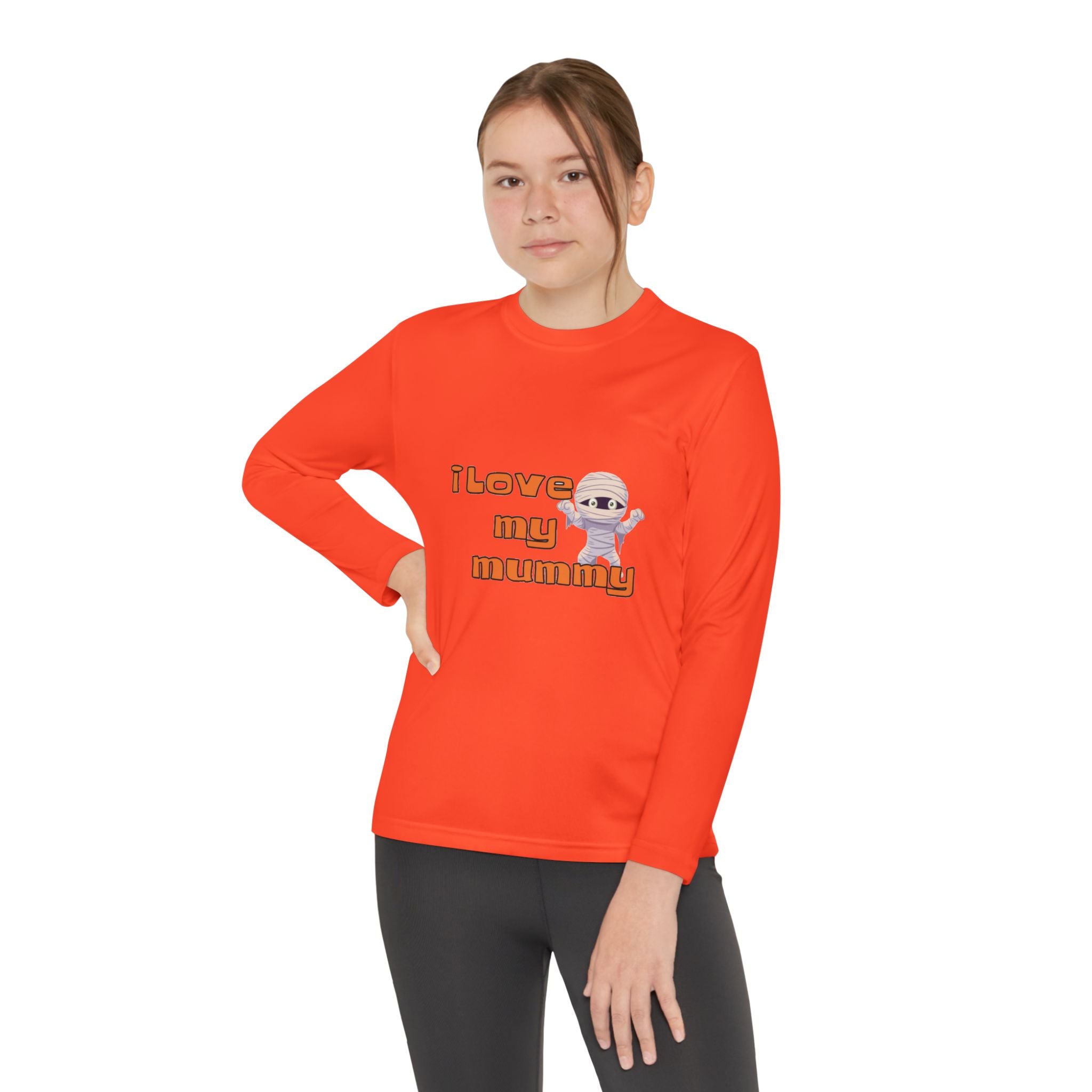 I Love My Mummy Youth Long Sleeve Competitor T-Shirt