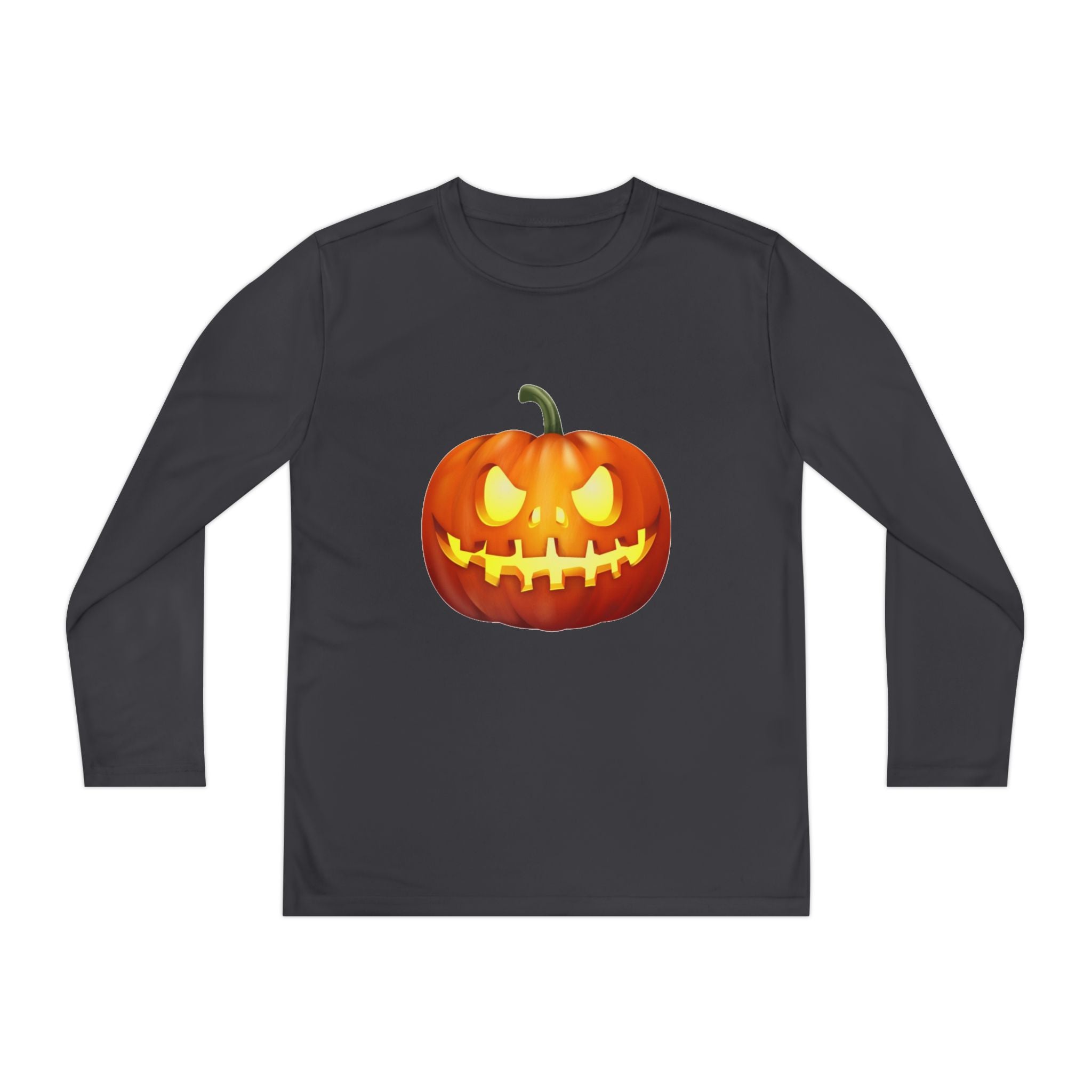 Halloween Pumpkin Youth Long Sleeve Competitor T-Shirt