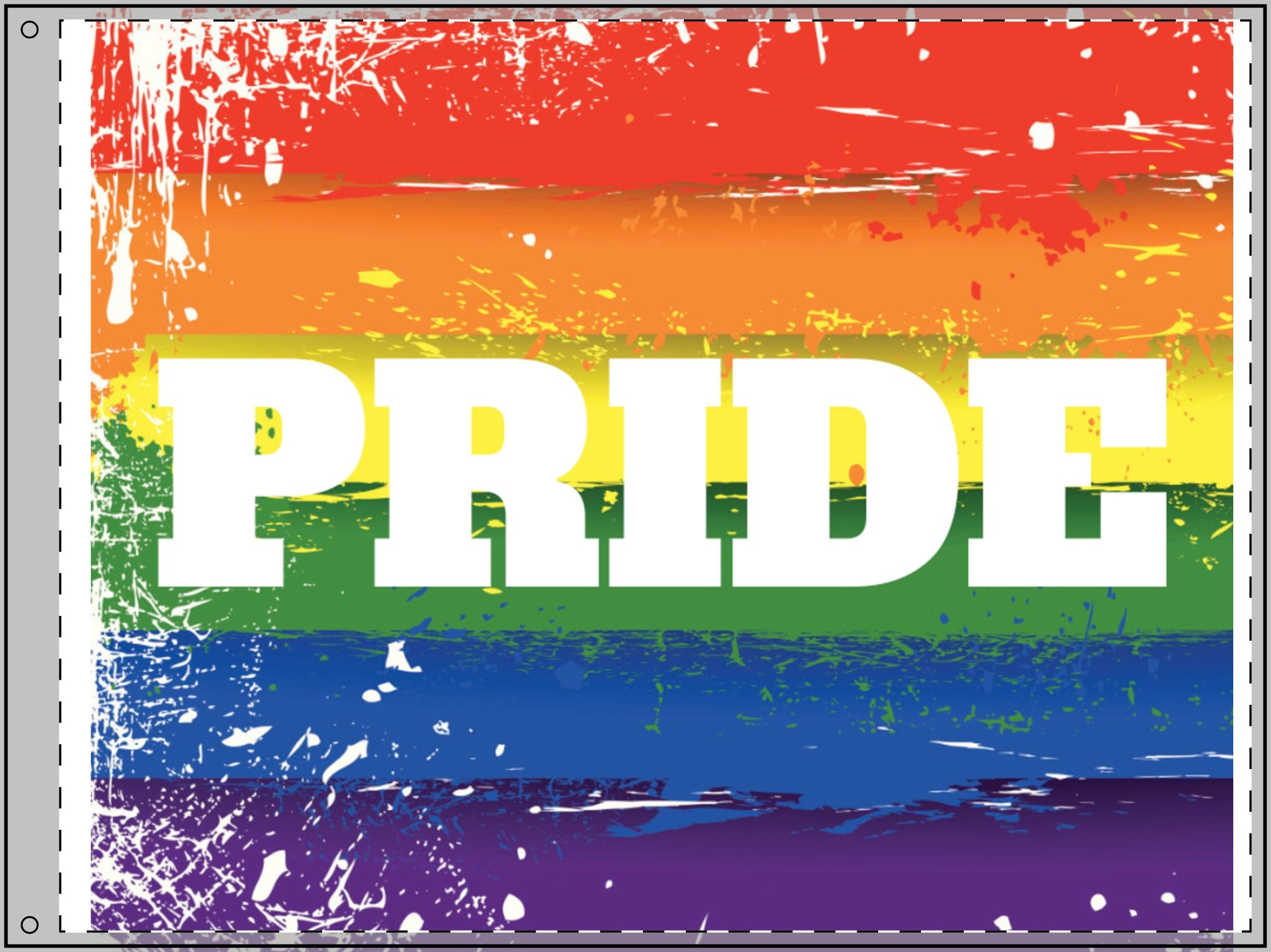 Double Sided PRIDE Flag