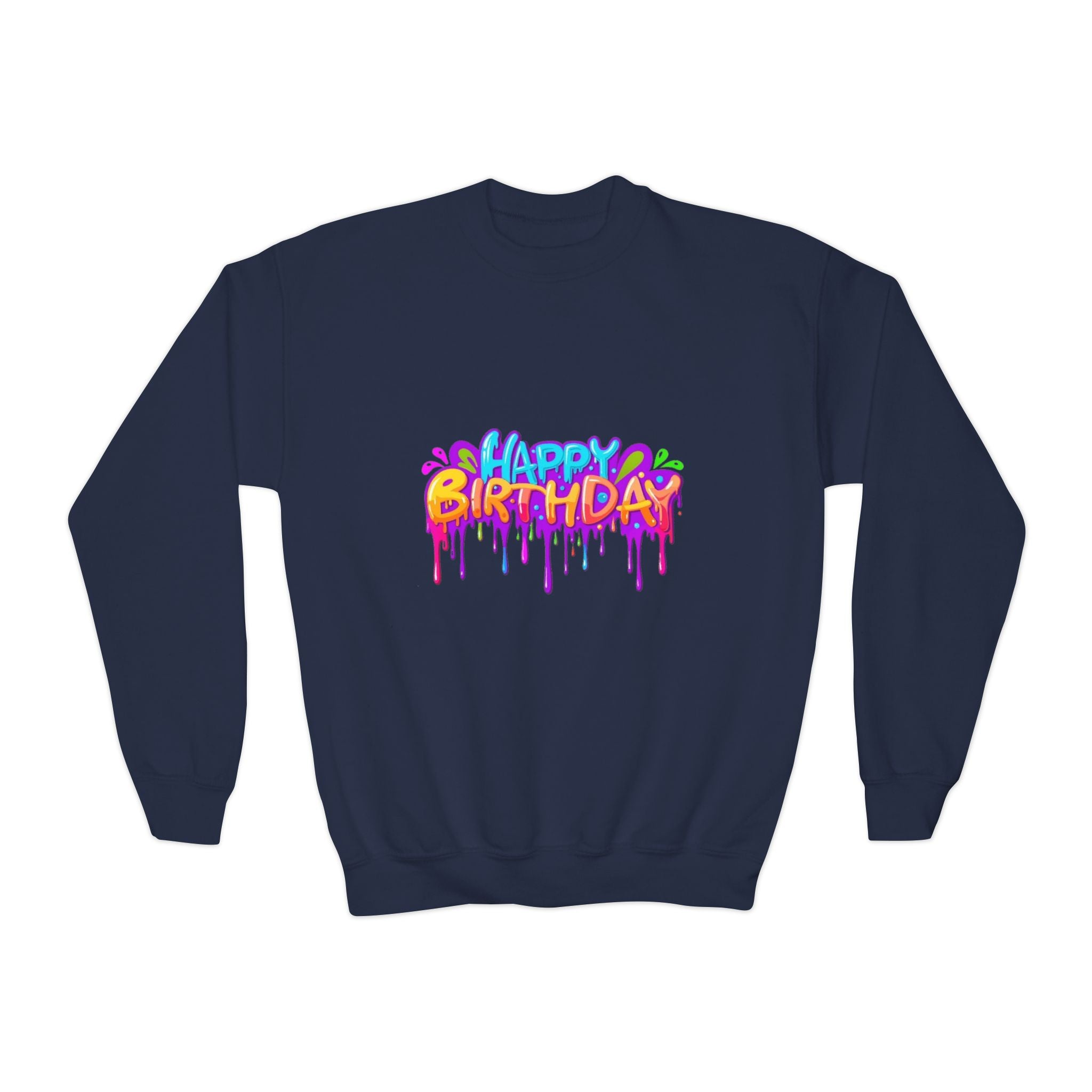 Happy Birthday Youth Crewneck Sweatshirt Personalize It!