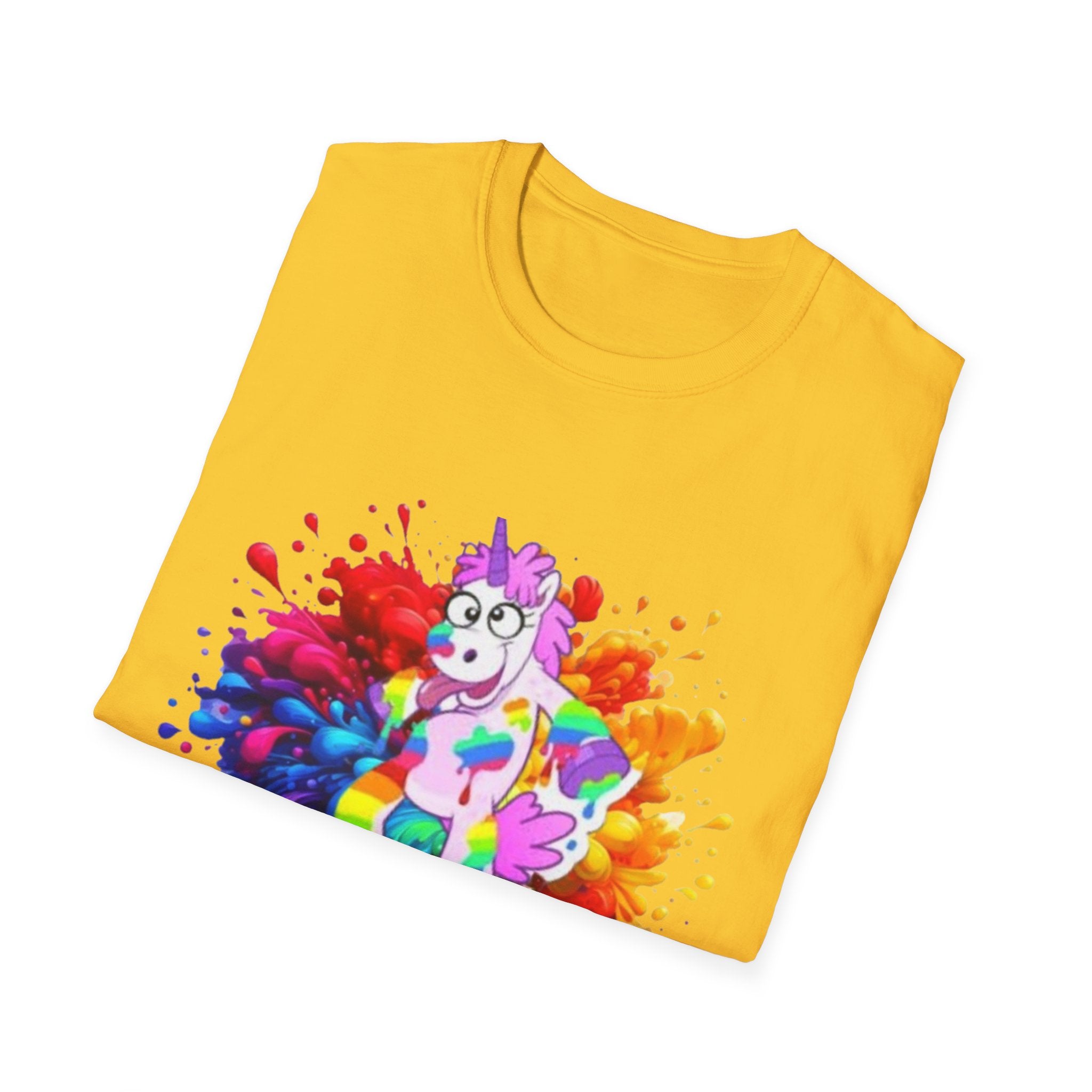 Drunk With Color Unicorn Unisex Softstyle T-Shirt