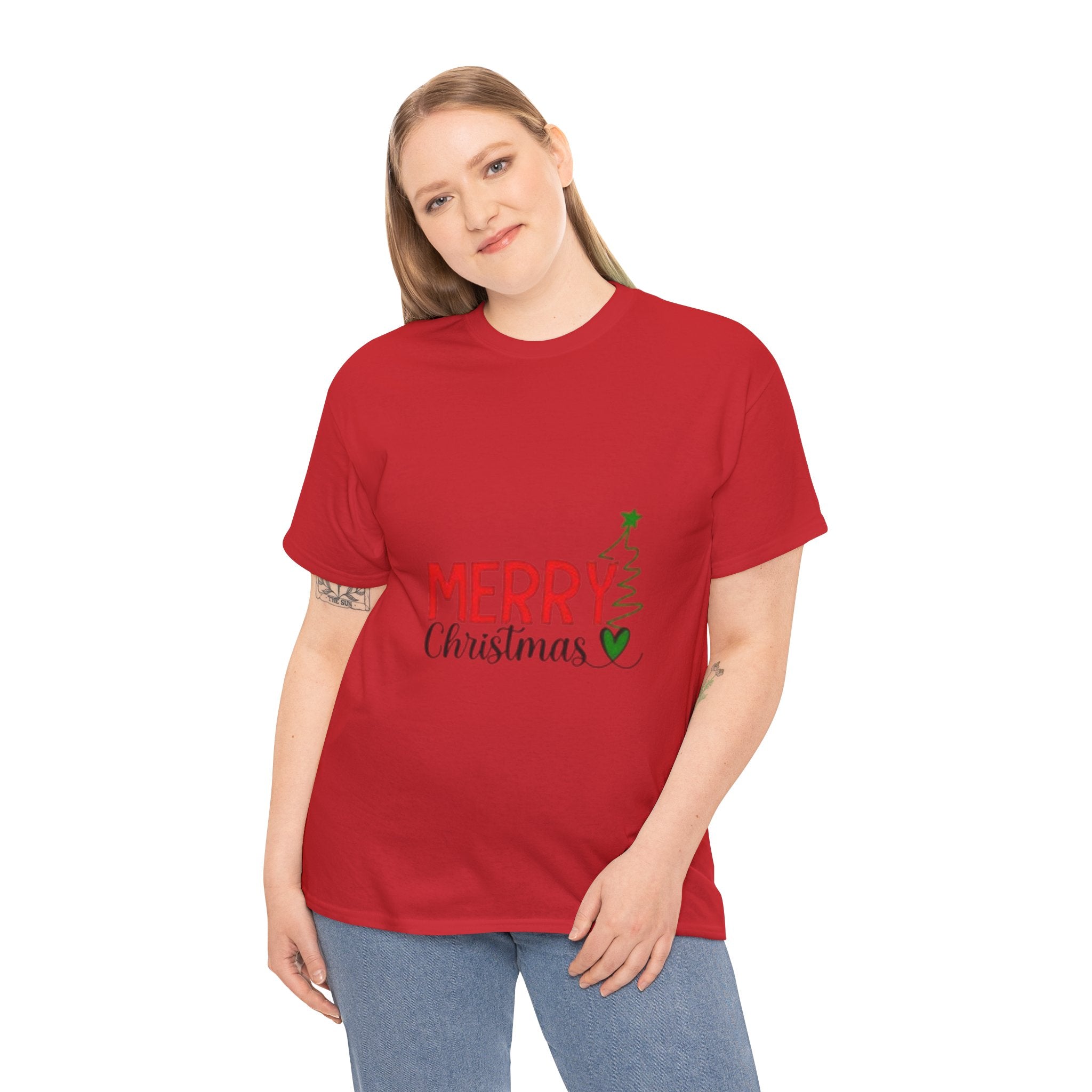 Merry Christmas Unisex Heavy Cotton T-Shirt
