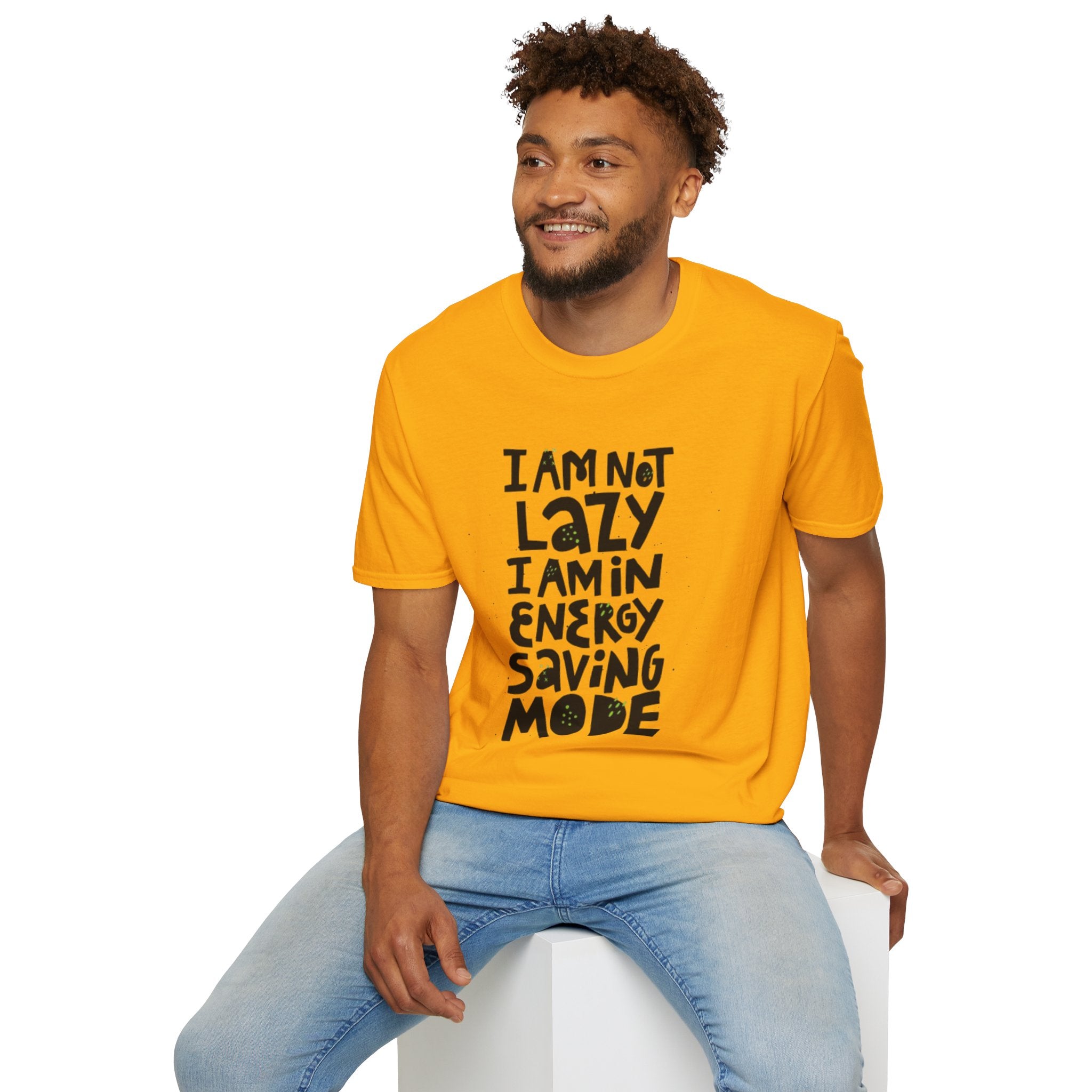 I'm Not Lazy I'm In Energy Saving Mode Unisex Softstyle T-Shirt