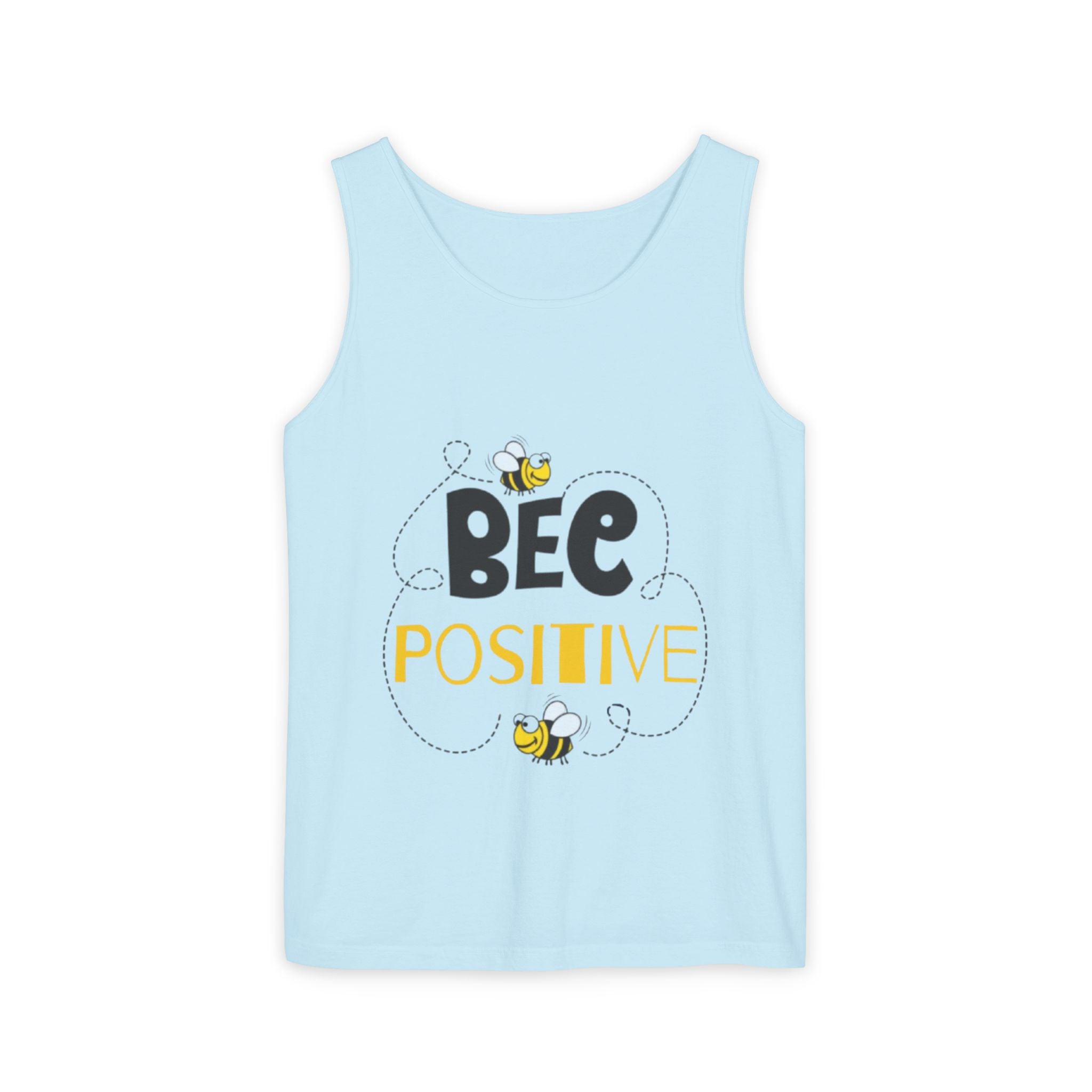 Bee Positive Unisex Garment-Dyed Tank Top