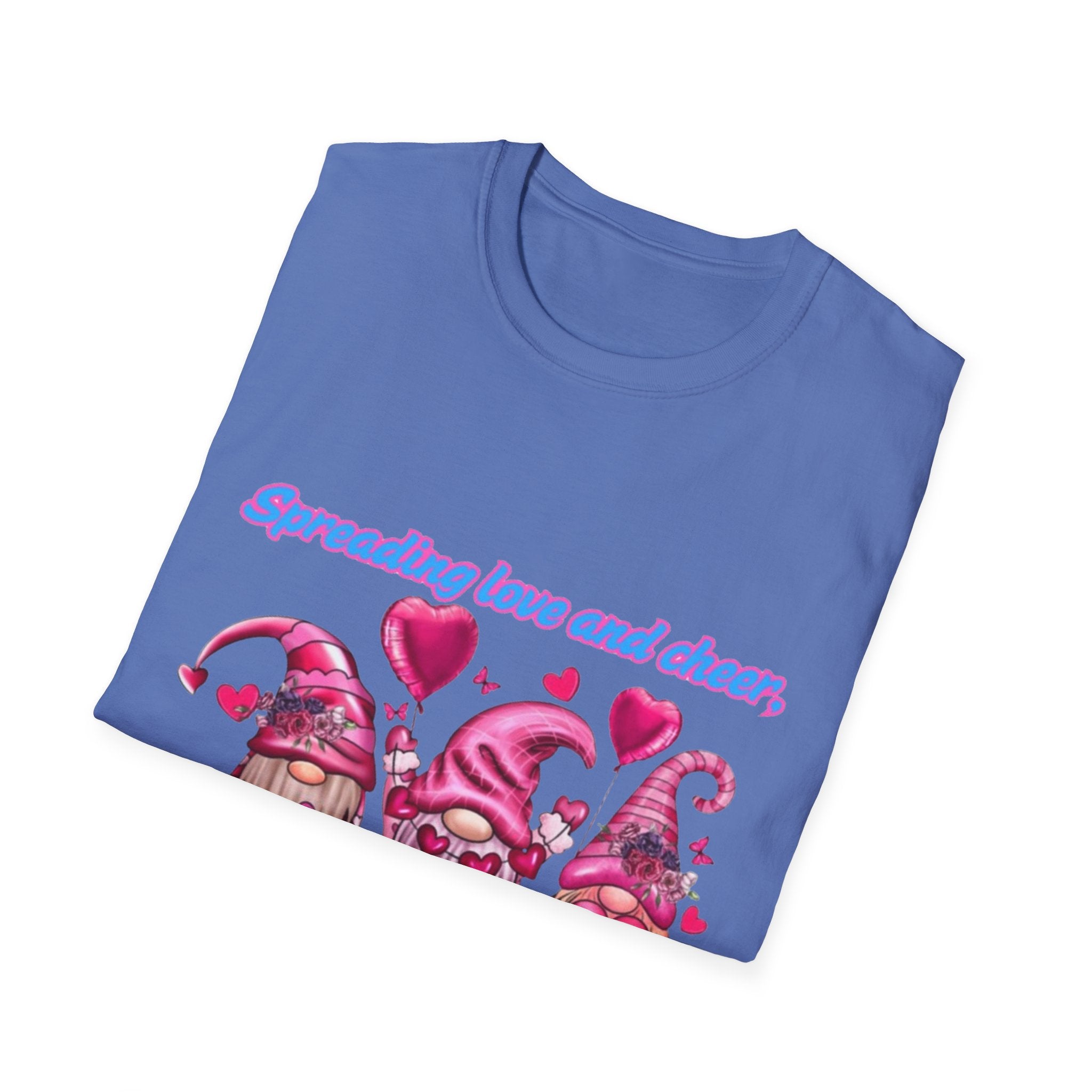 Spreading Love And Cheer One Gnome At A Time Unisex Softstyle T-Shirt