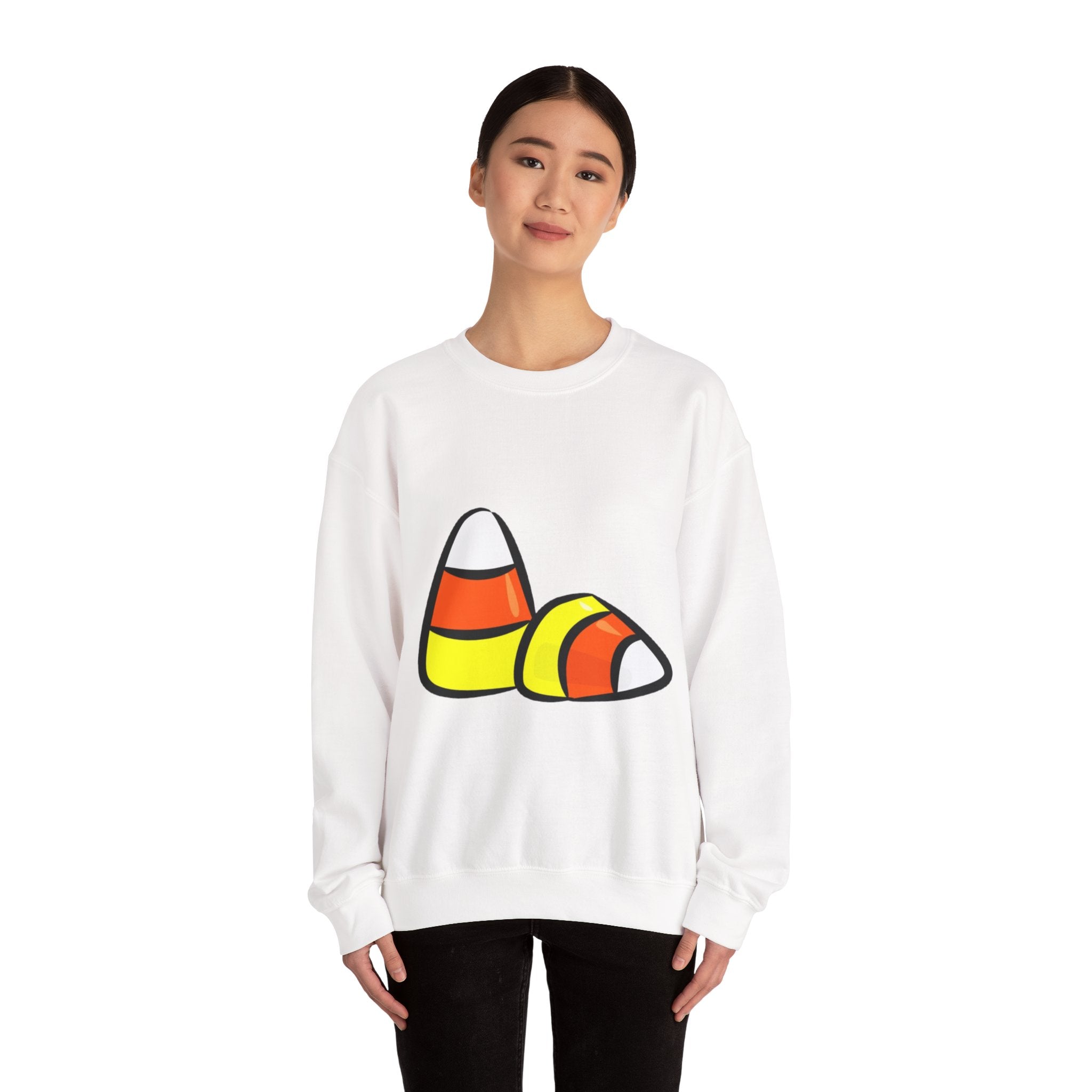 Halloween Candy Corn Unisex Heavy Blend™ Crewneck Sweatshirt