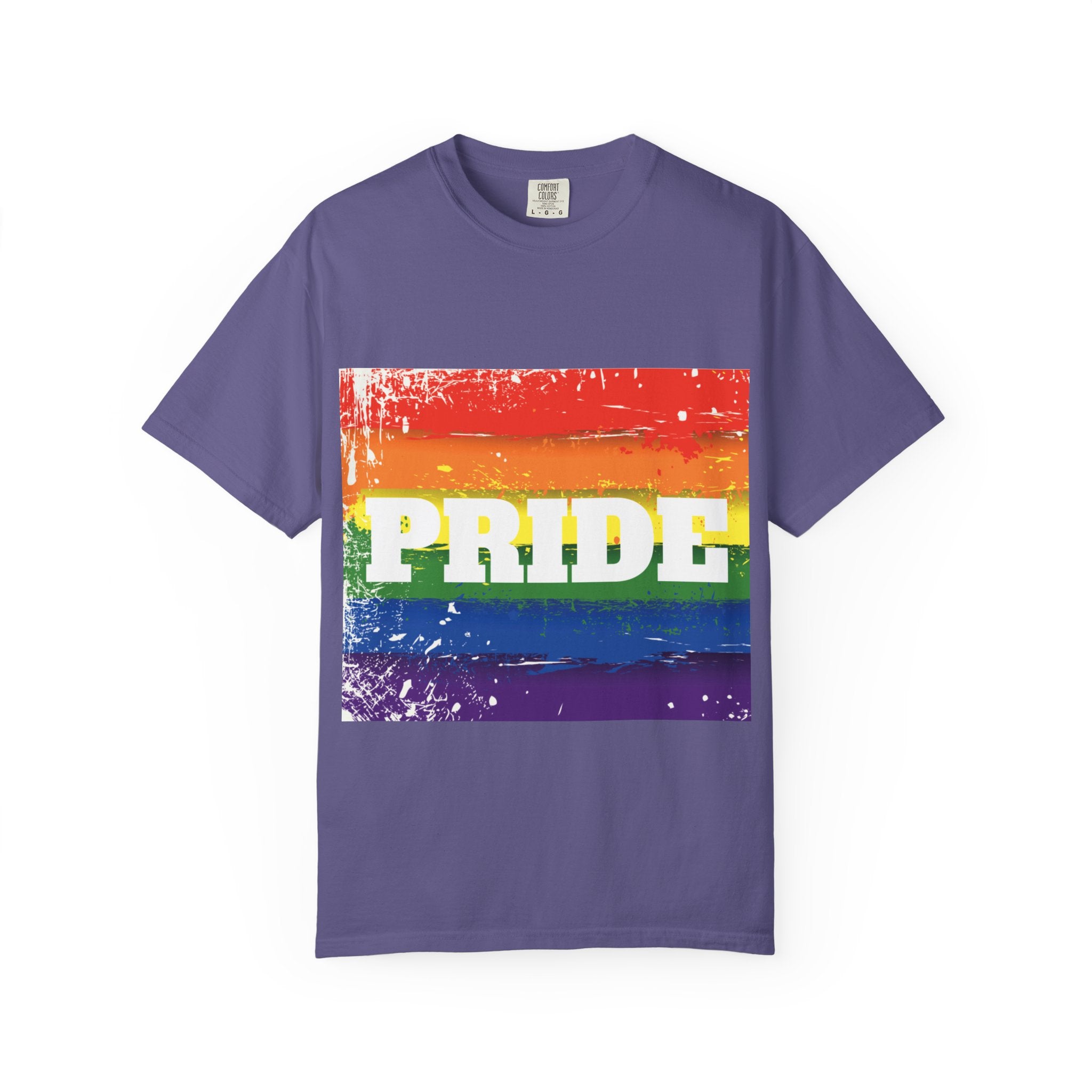 Pride Rainbow Unisex Garment-Dyed T-Shirt
