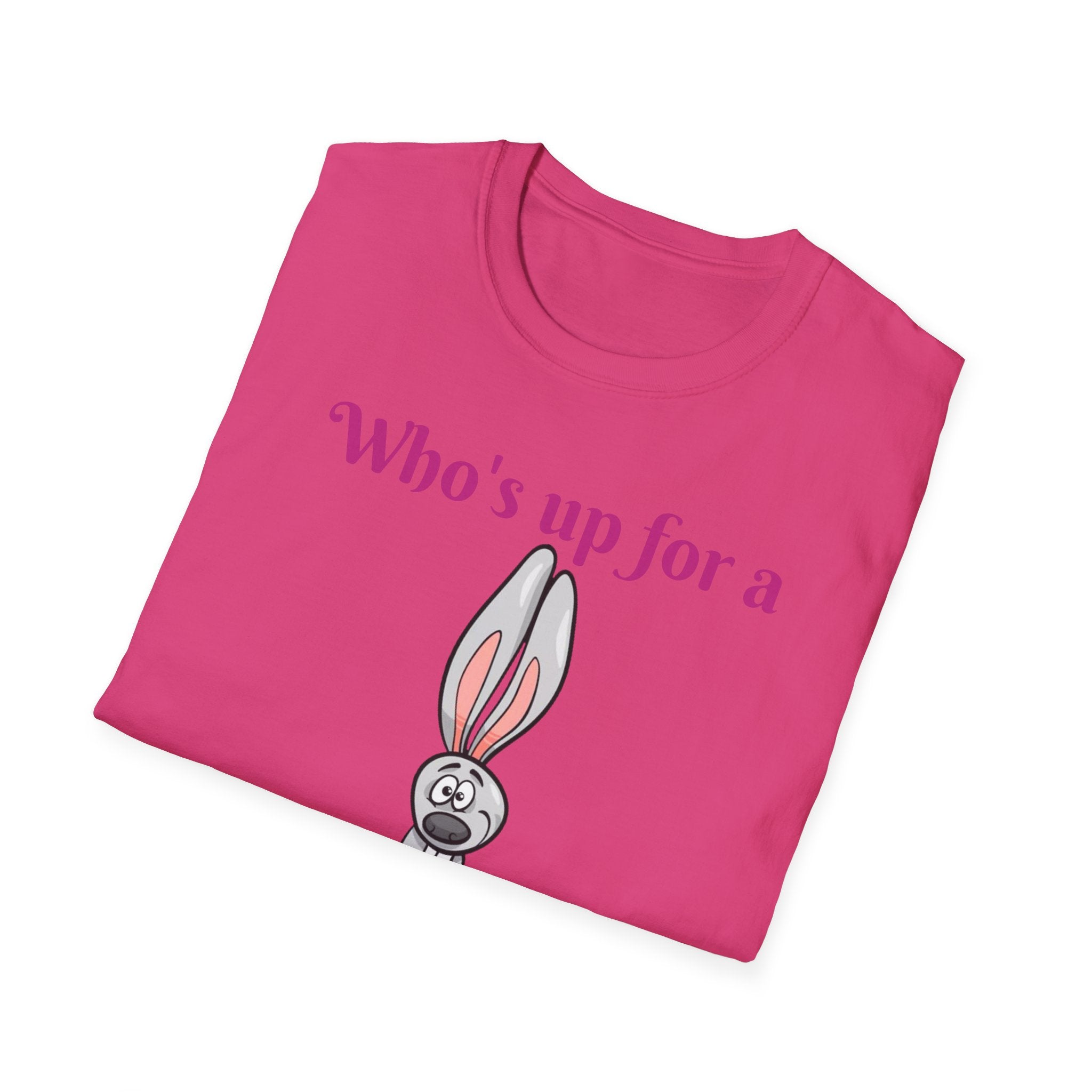 Who's Up For A Treasure Hunt Bunny Unisex Softstyle T-Shirt