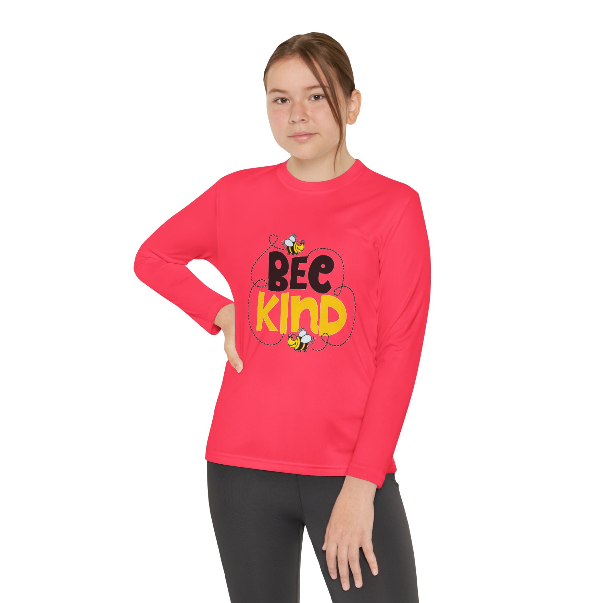 Bee Kind Youth Long Sleeve Competitor T-Shirt