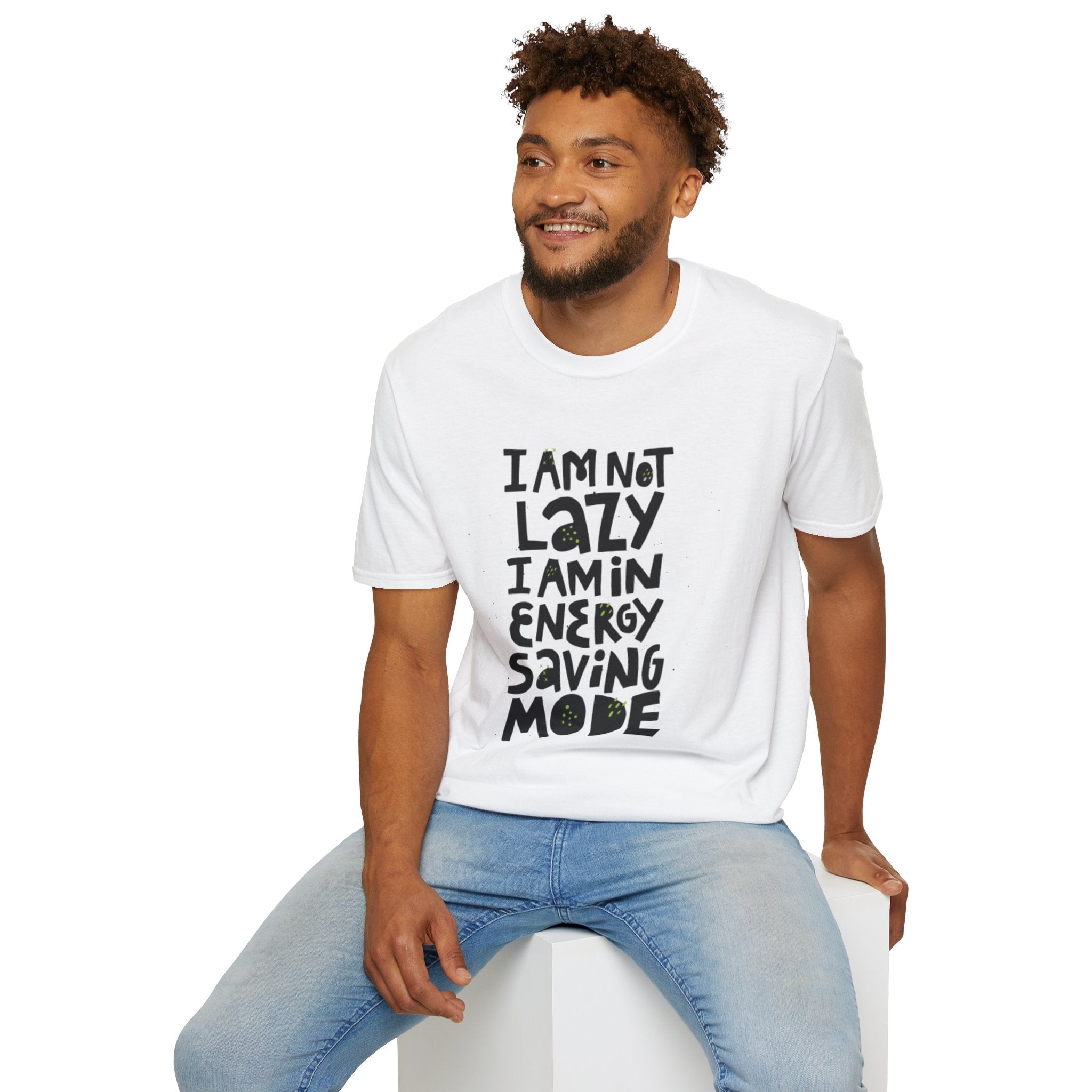 I'm Not Lazy I'm In Energy Saving Mode Unisex Softstyle T-Shirt