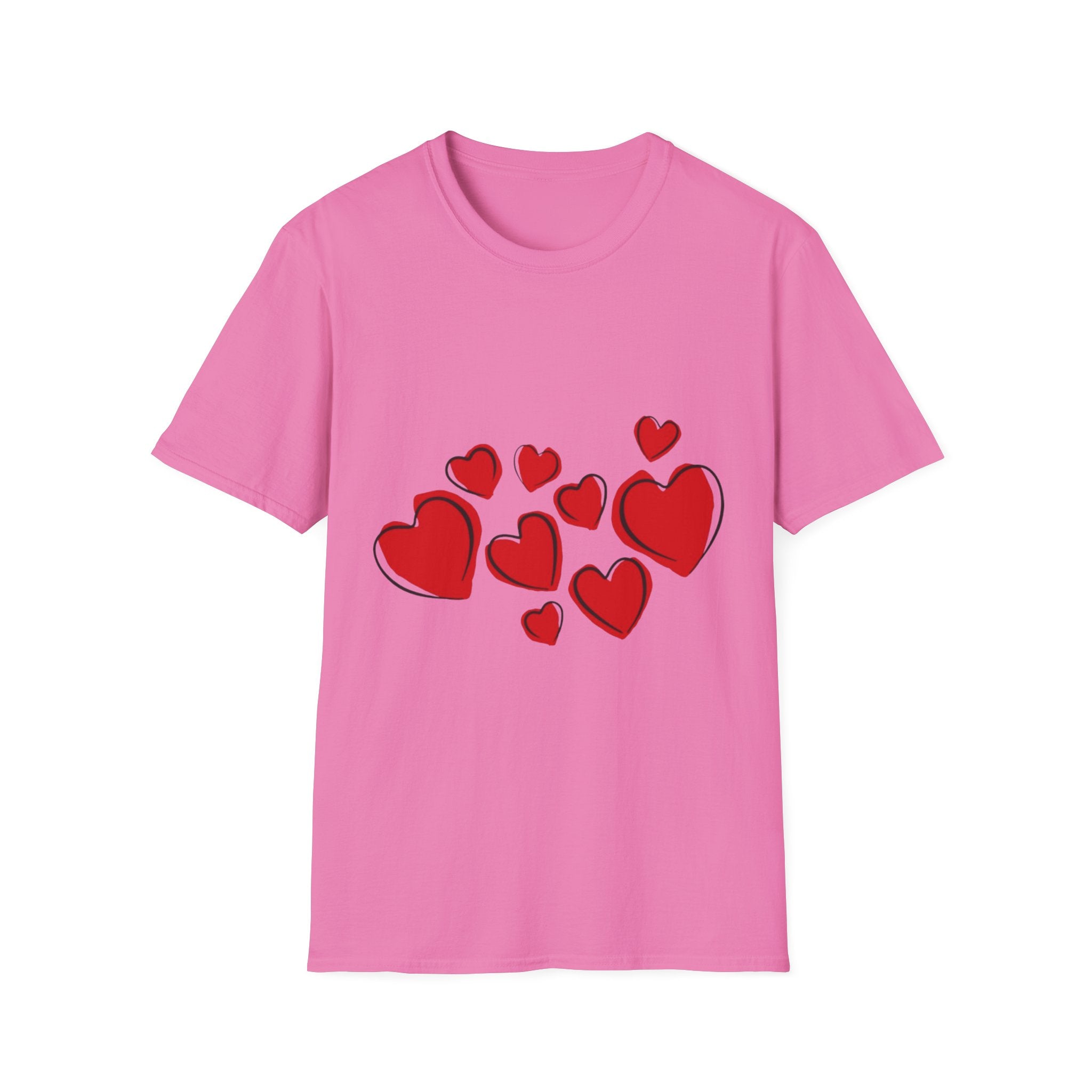 Valentine's Day Hearts Unisex Softstyle T-Shirt