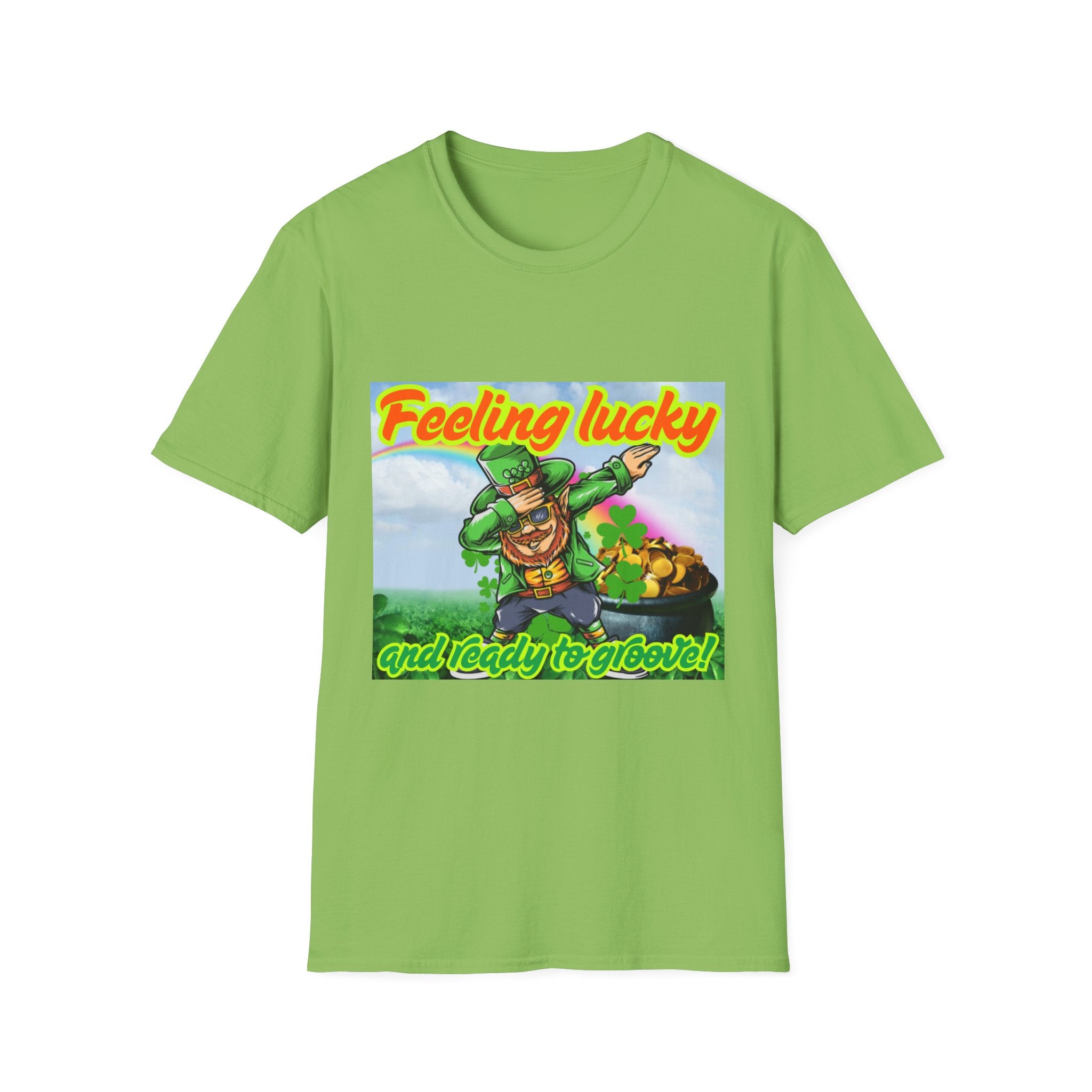 Feeling Lucky And Ready To Groove! Unisex Softstyle T-Shirt