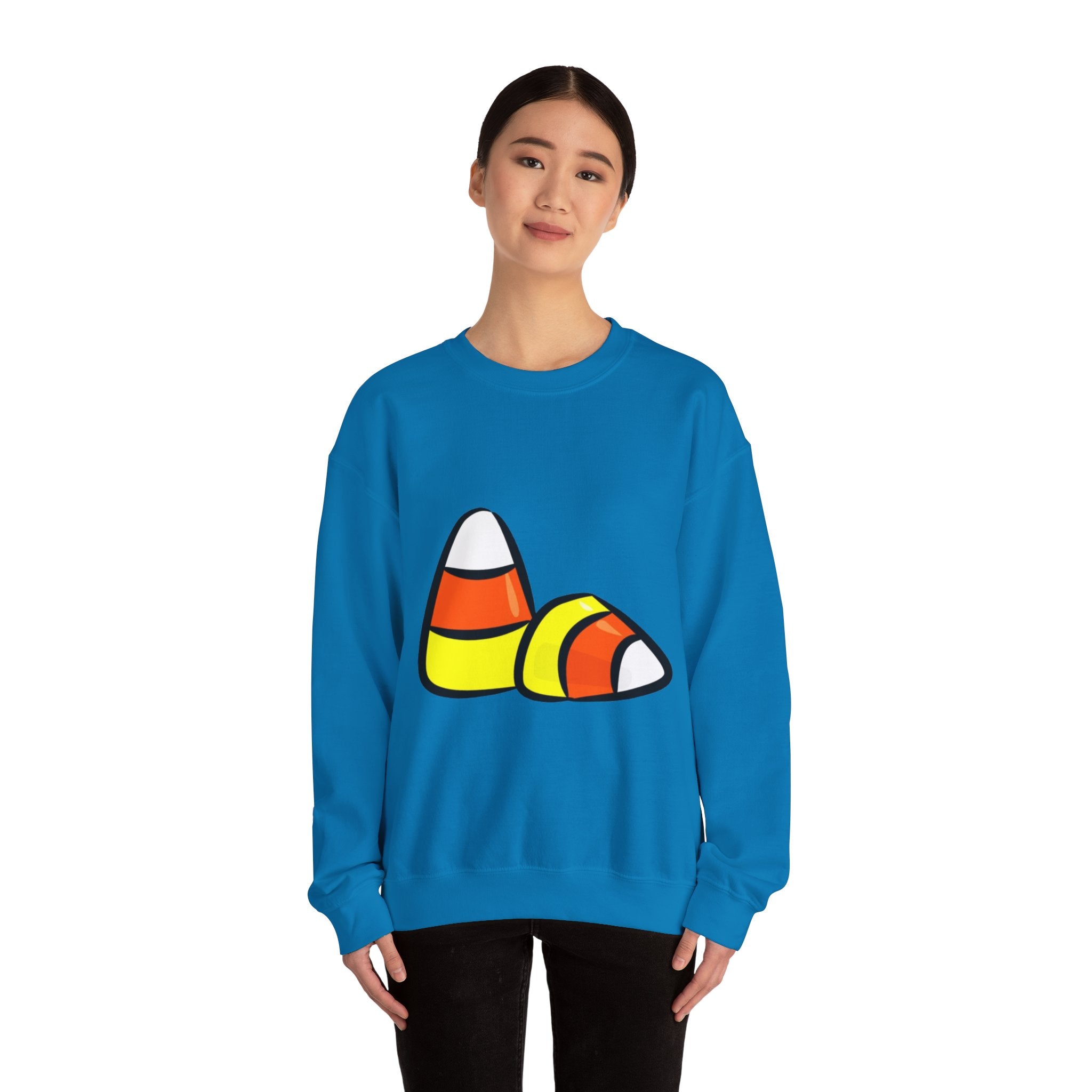 Halloween Candy Corn Unisex Heavy Blend™ Crewneck Sweatshirt