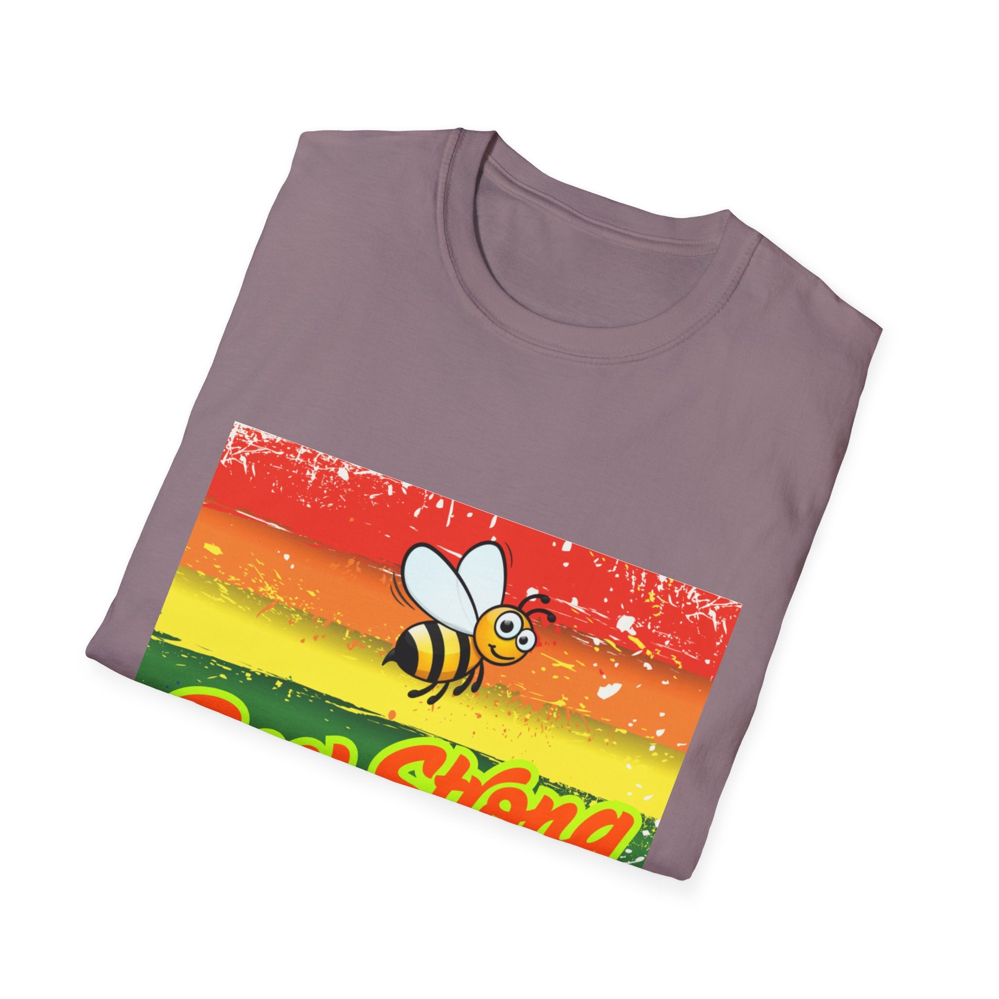 Bee Strong Rainbow Unisex Softstyle T-Shirt