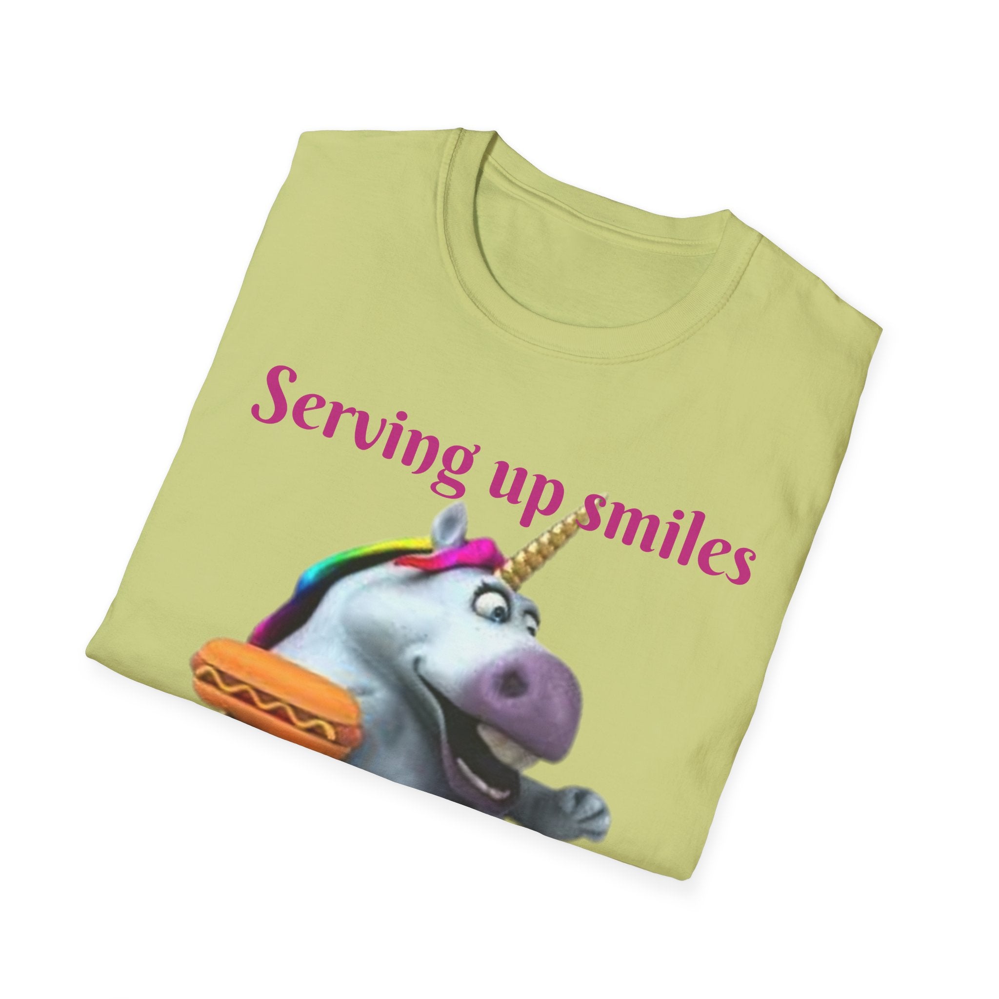 Serving Up Smiles And Tasty Treats Unicorn Unisex Softstyle T-Shirt