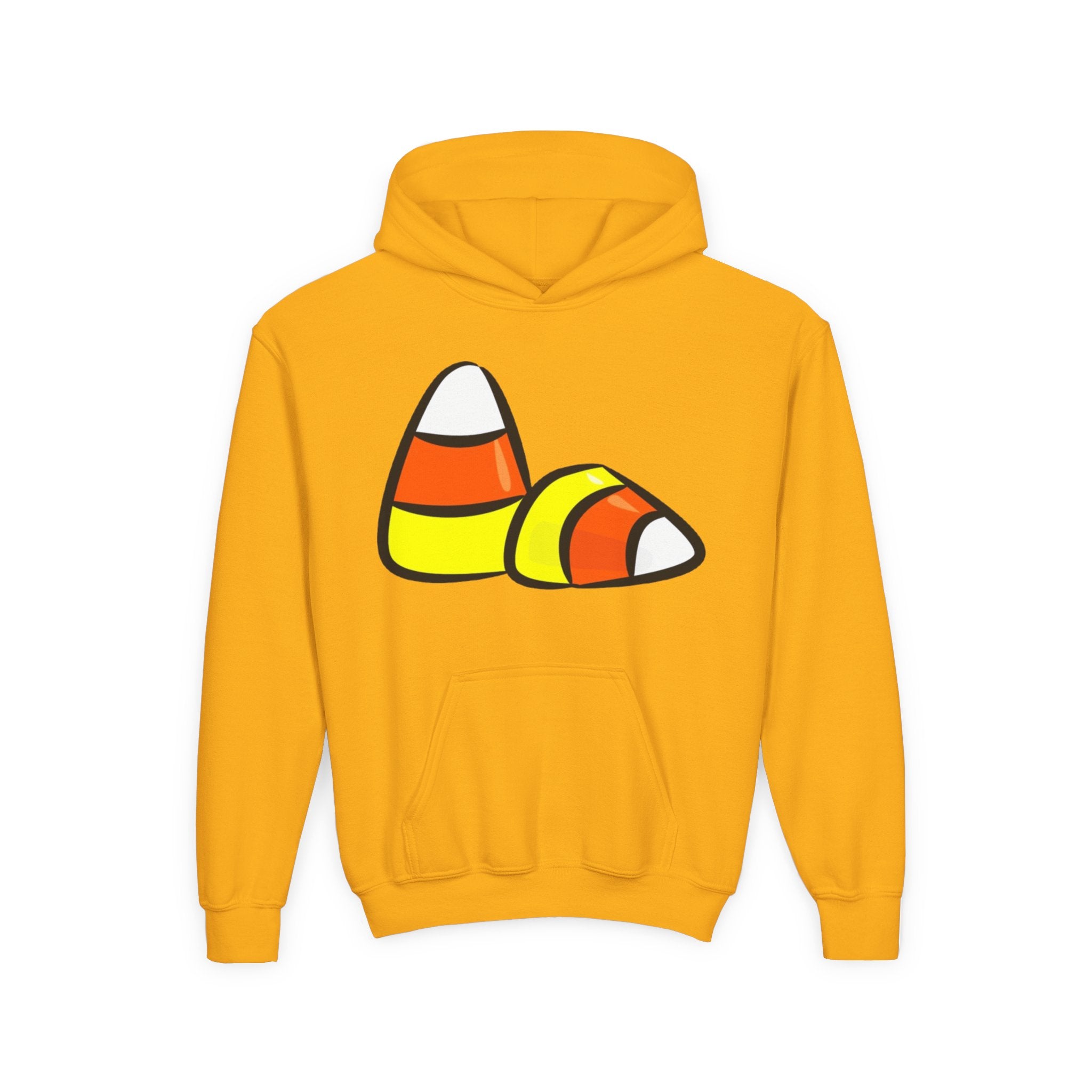 Halloween Candy Corn Youth Heavy Blend Hooded Sweatshirt