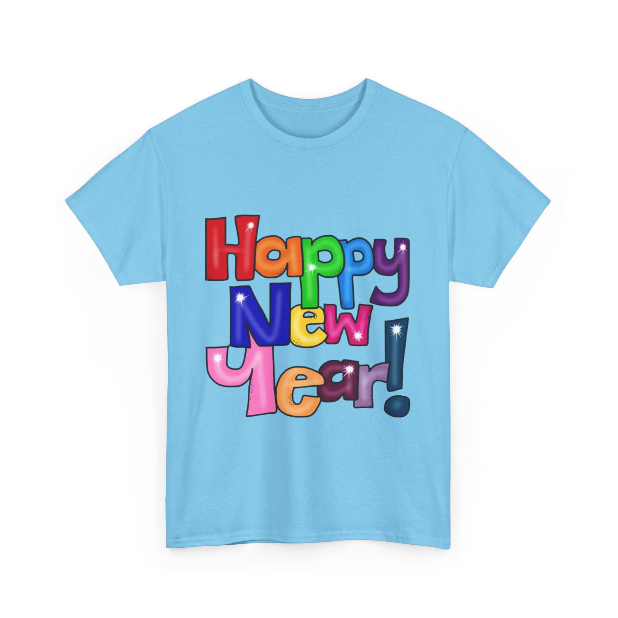 2026 Happy New Year DOUBLE SIDED Unisex Heavy Cotton T-Shirt