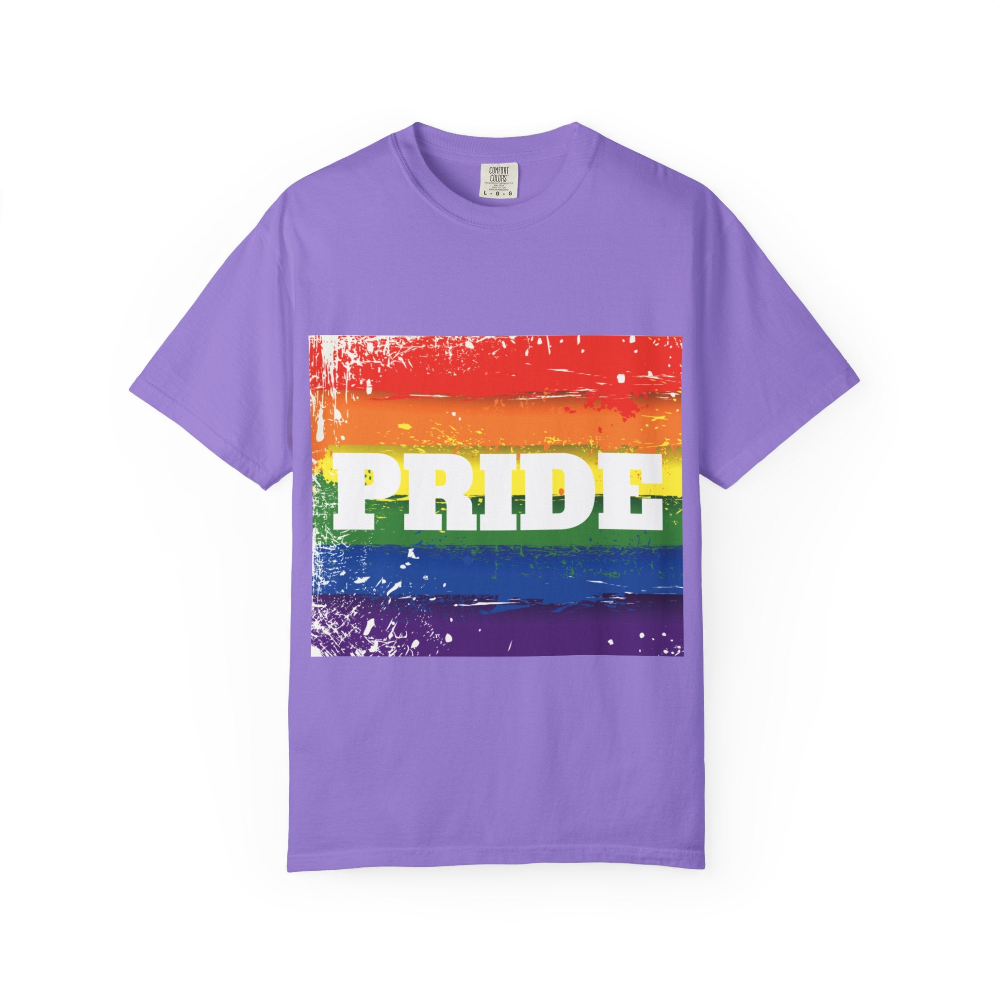 Pride Rainbow Unisex Garment-Dyed T-Shirt