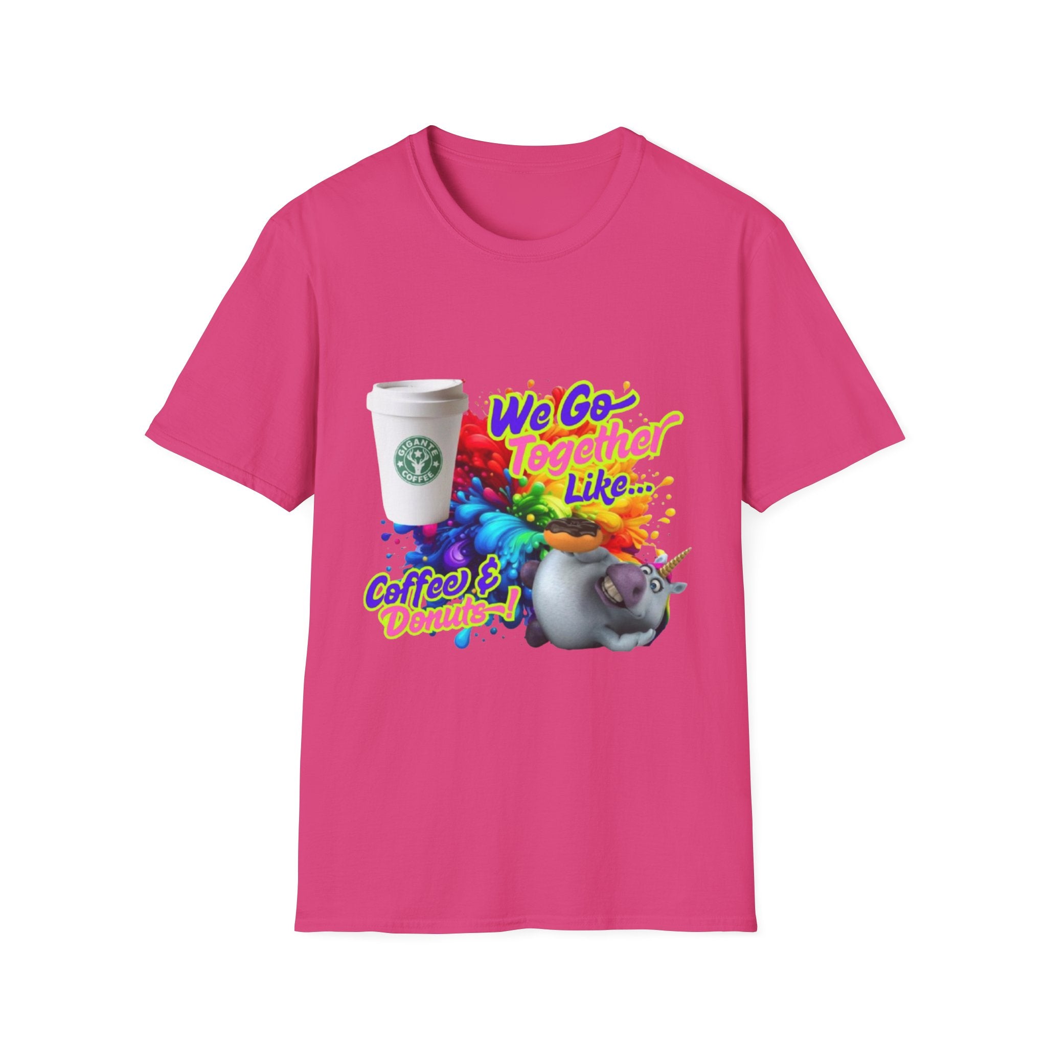 We Go Together Like Coffee & Donuts Unisex Softstyle T-Shirt