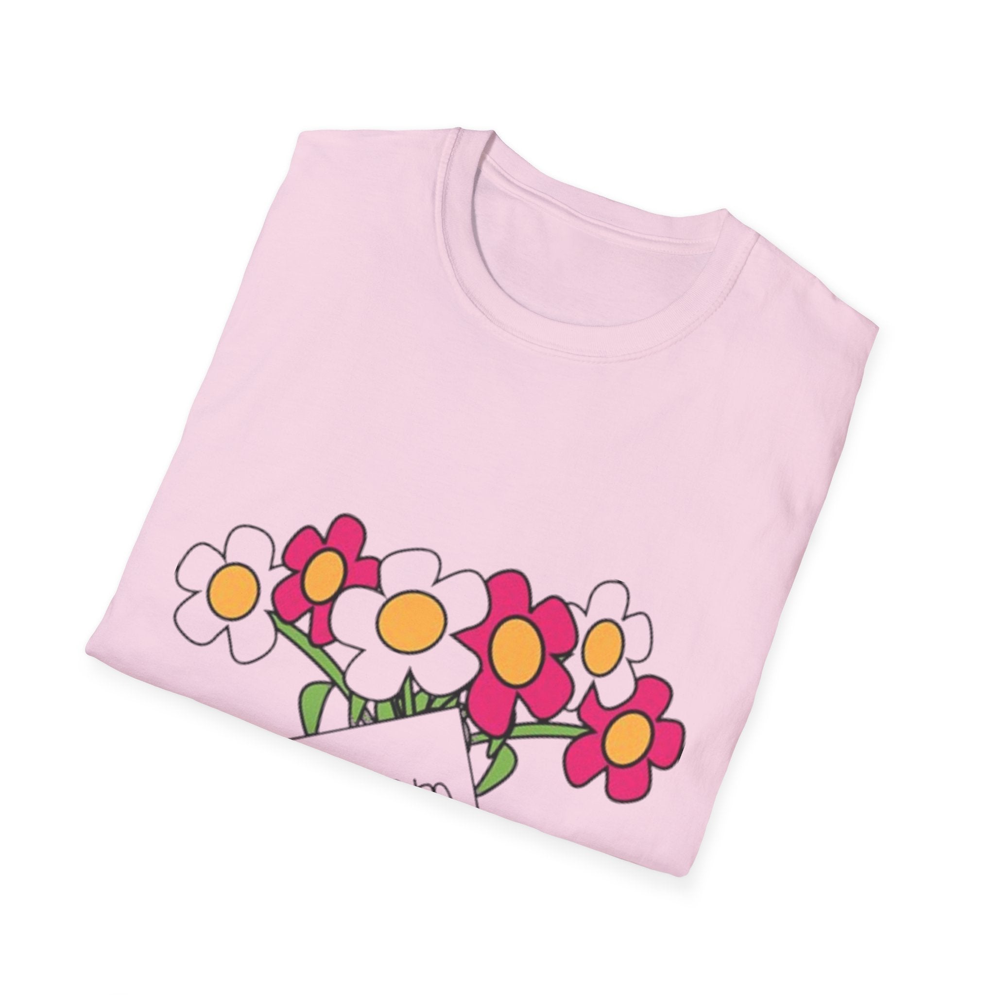 Mom Floral Unisex Softstyle T-Shirt