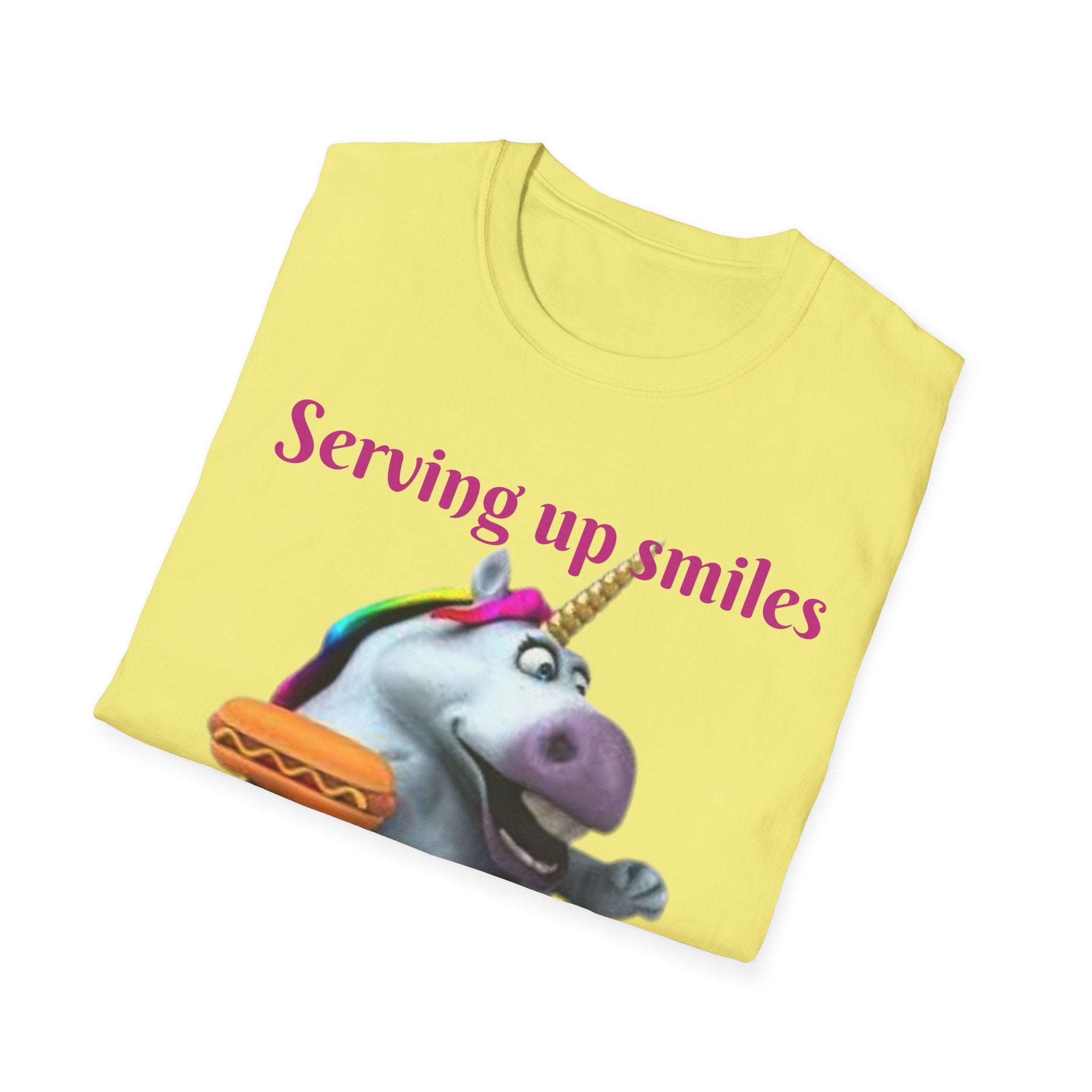 Serving Up Smiles And Tasty Treats Unicorn Unisex Softstyle T-Shirt