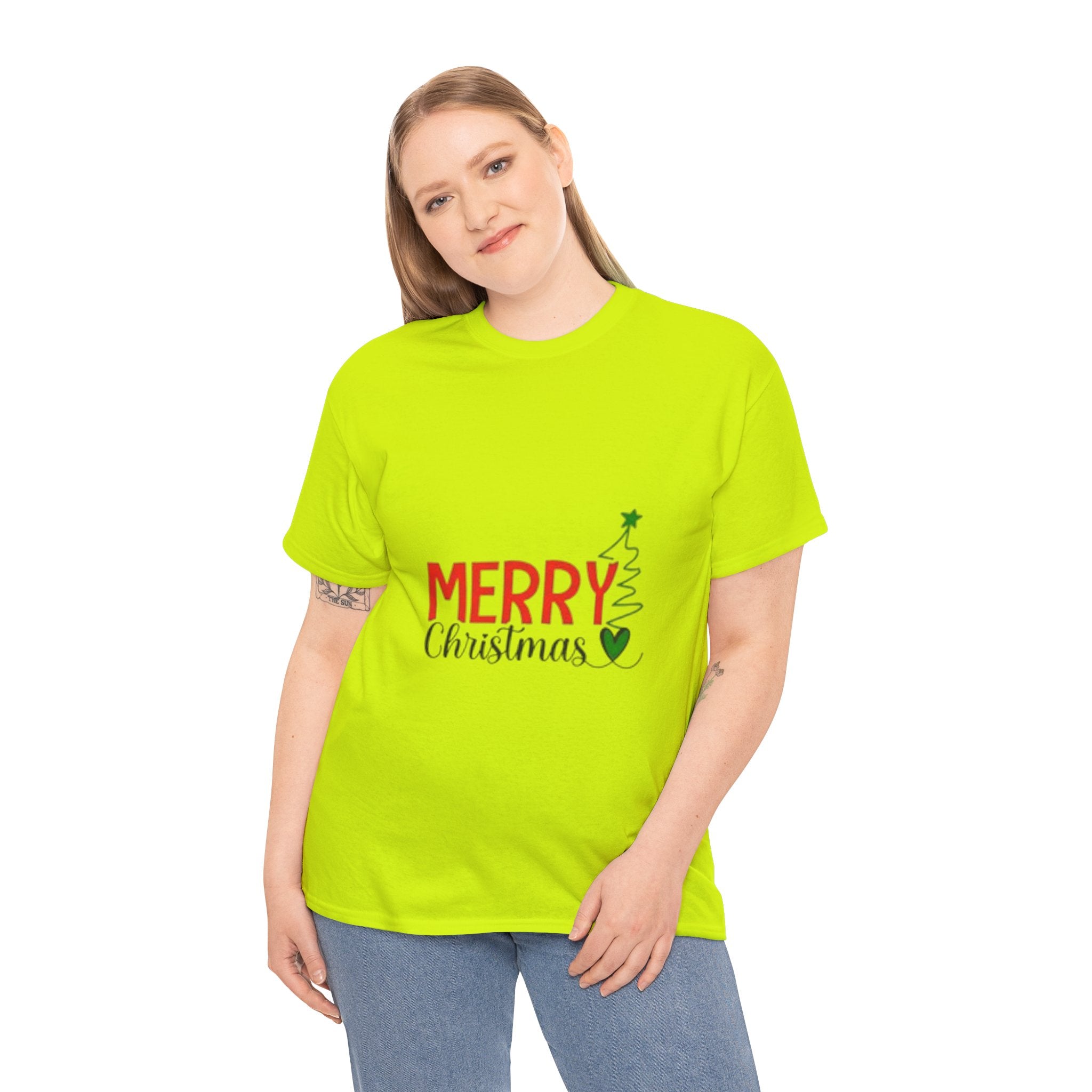 Merry Christmas Unisex Heavy Cotton T-Shirt