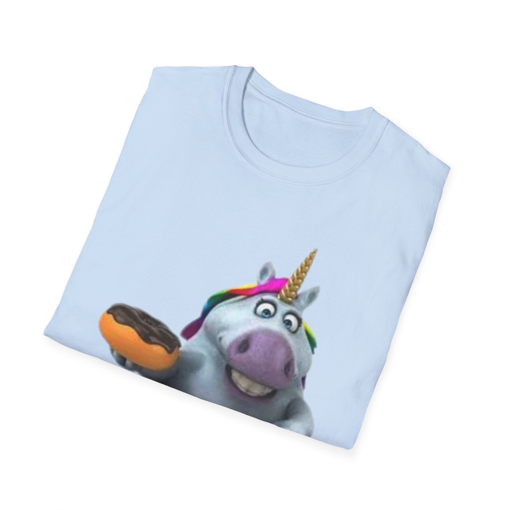 Donut Worry, Be Happy Unicorn Unisex Softstyle T-Shirt