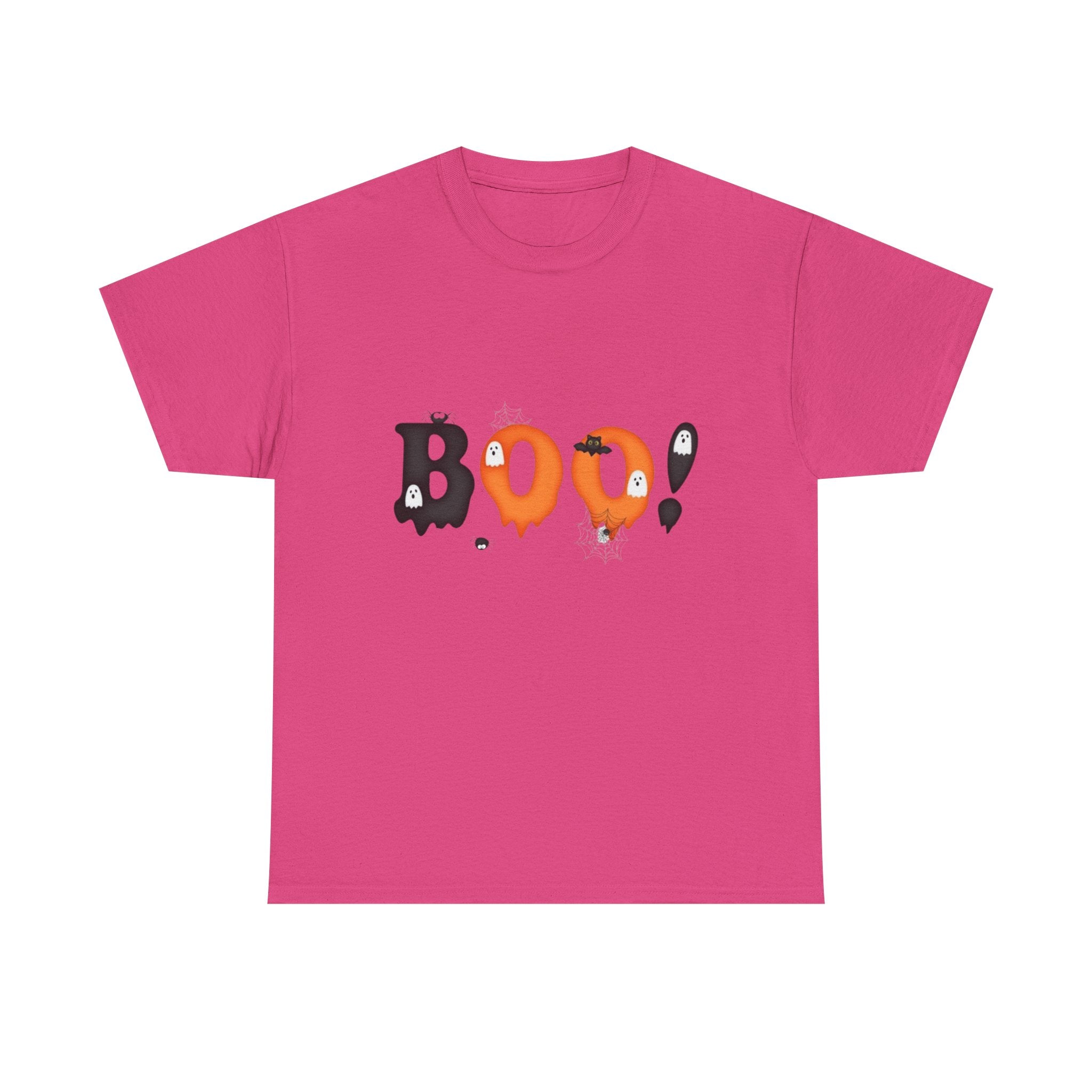 Halloween BOO! Unisex Short Sleeve Heavy Cotton T-Shirt