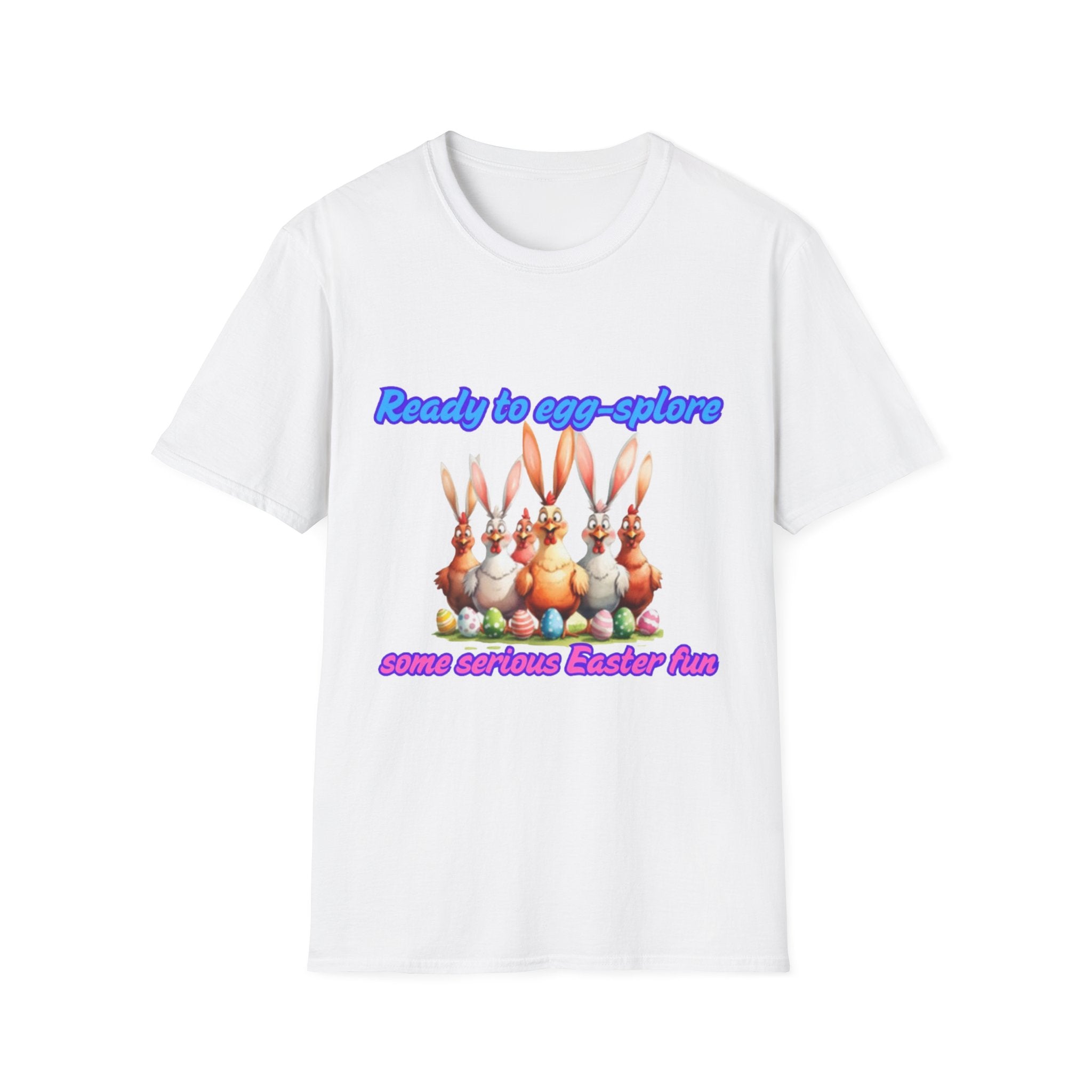 Ready To Egg-splore Some Serious Easter Fun Unisex Softstyle T-Shirt
