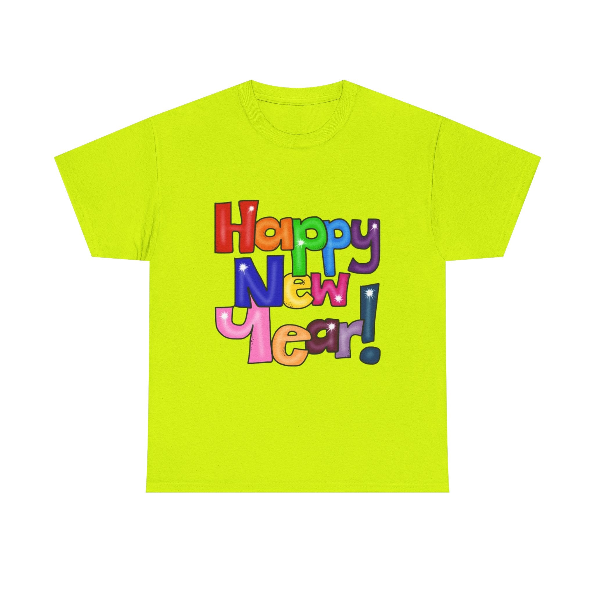 2026 Happy New Year DOUBLE SIDED Unisex Heavy Cotton T-Shirt