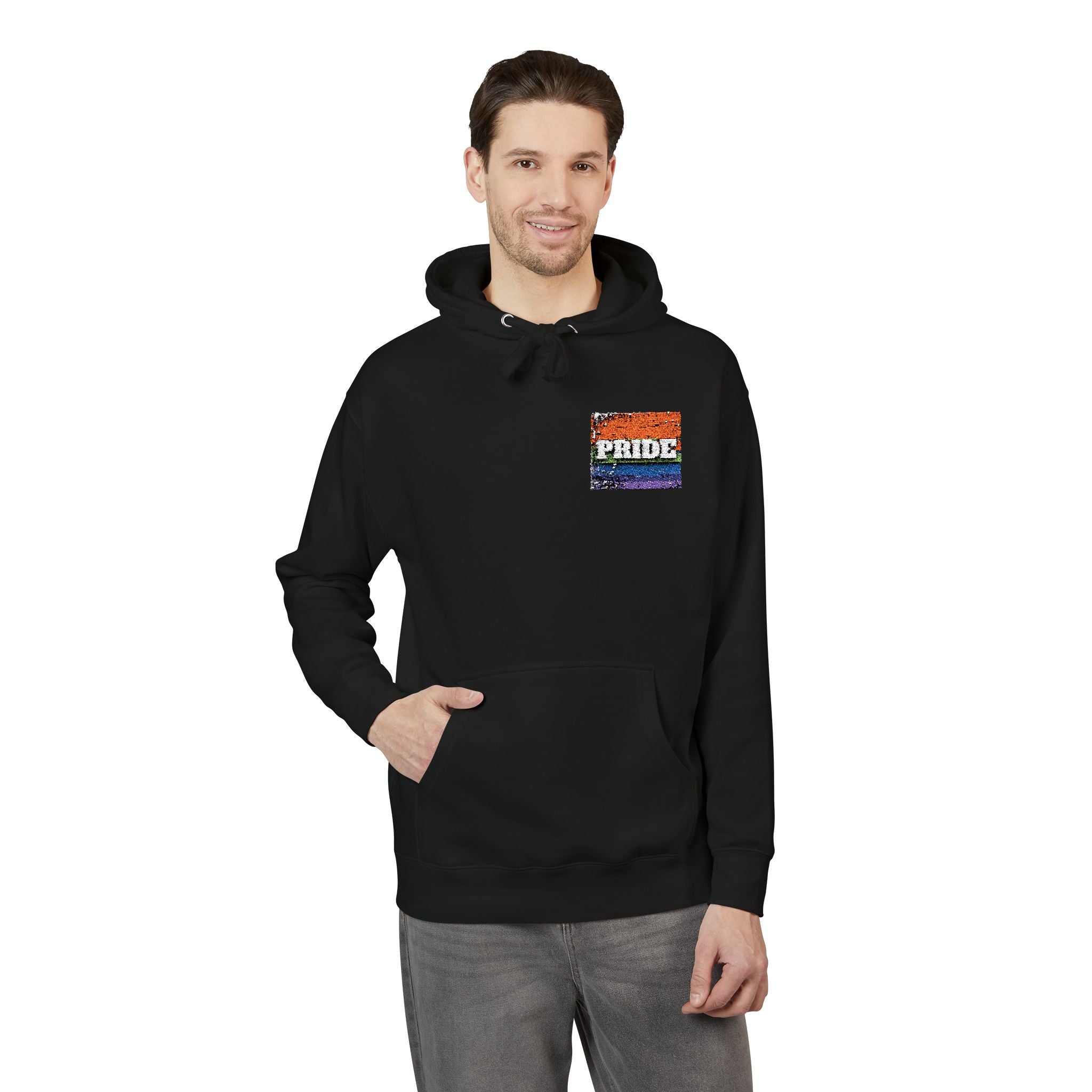 Pride Rainbow Unisex Fleece Hoodie
