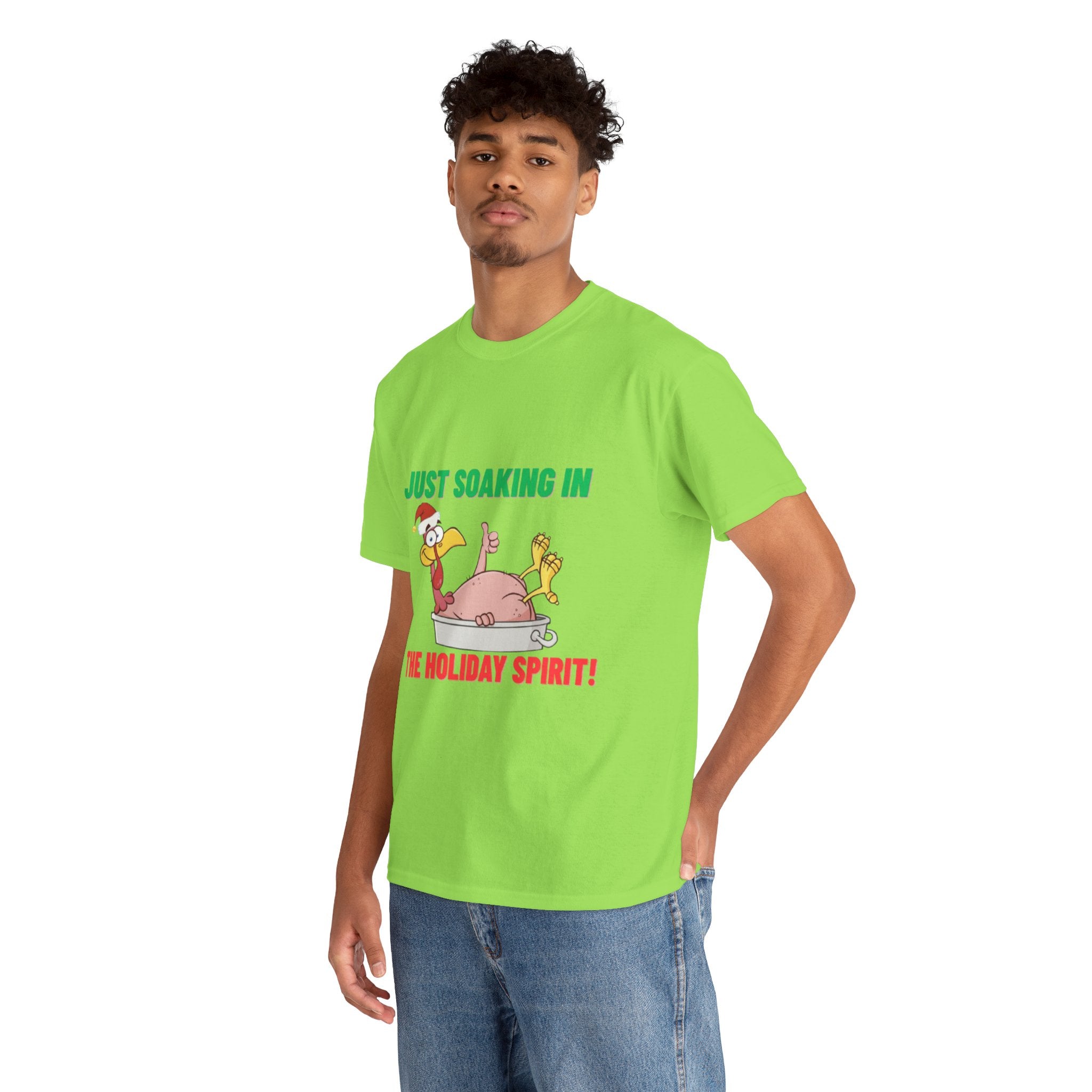 Just Soaking in the Holiday Spirit Unisex Heavy Cotton Tee
