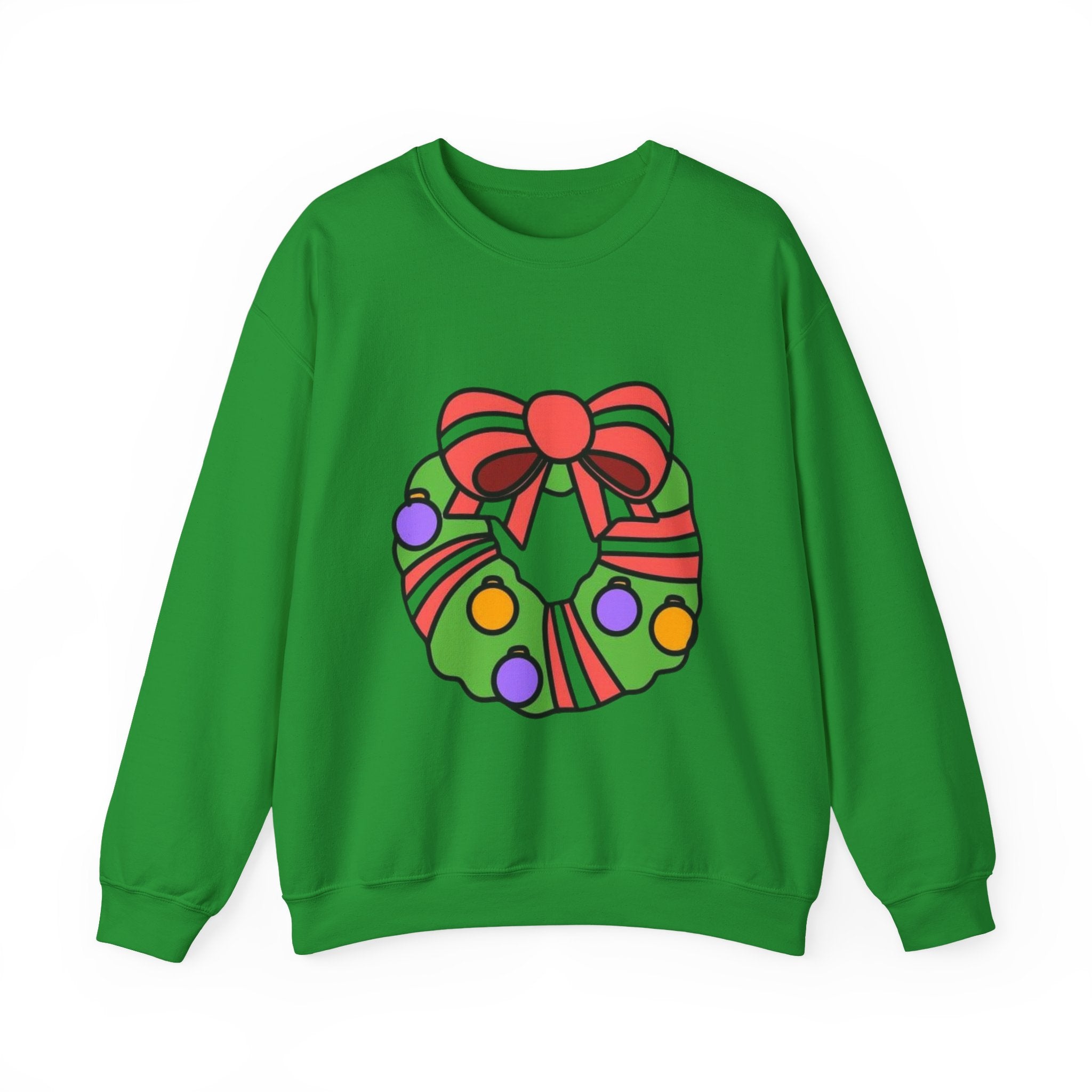 Holiday Wreath Unisex Heavy Blend™ Crewneck Sweatshirt