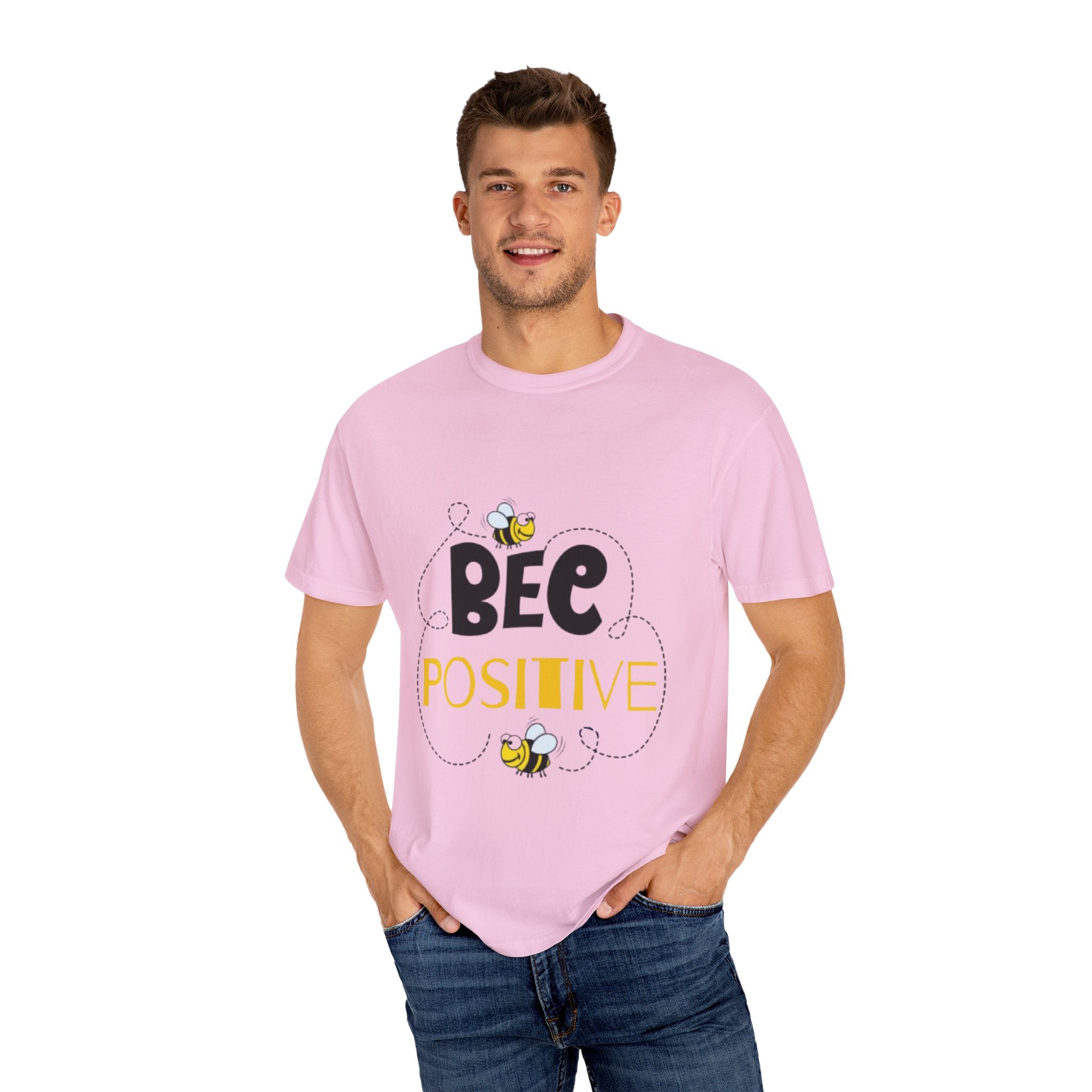 Bee Positive Unisex Garment-Dyed T-Shirt