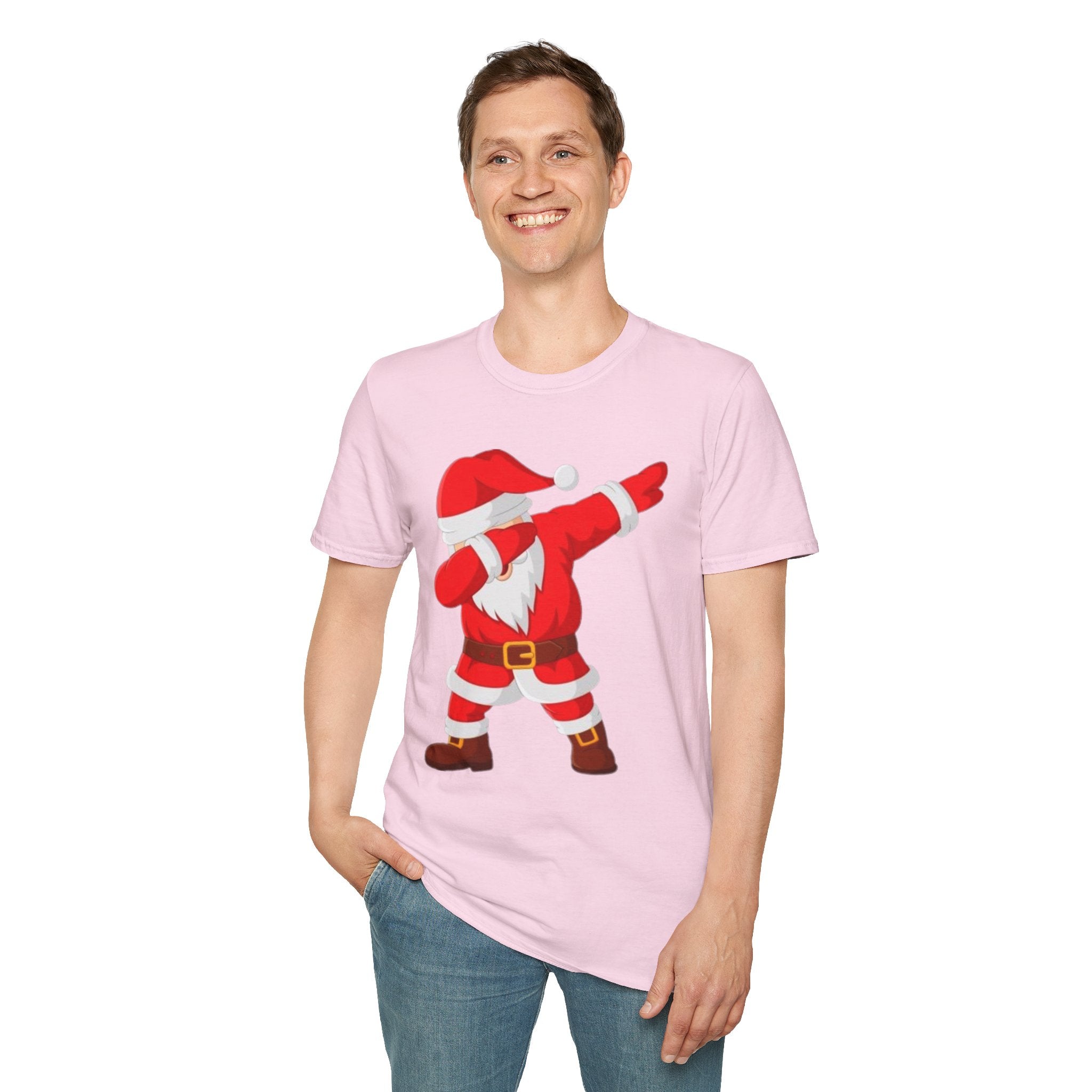 Dabbing Santa Unisex Softstyle T-Shirt