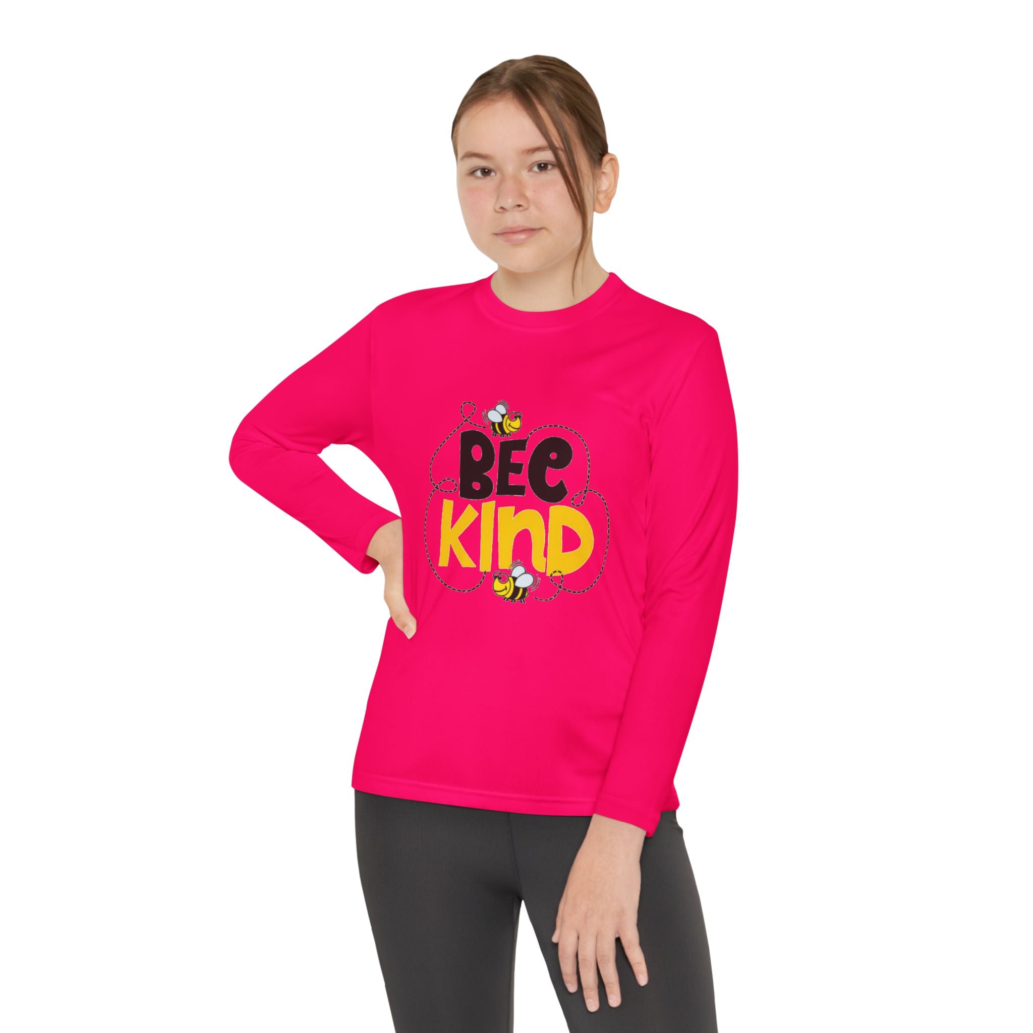 Bee Kind Youth Long Sleeve Competitor T-Shirt