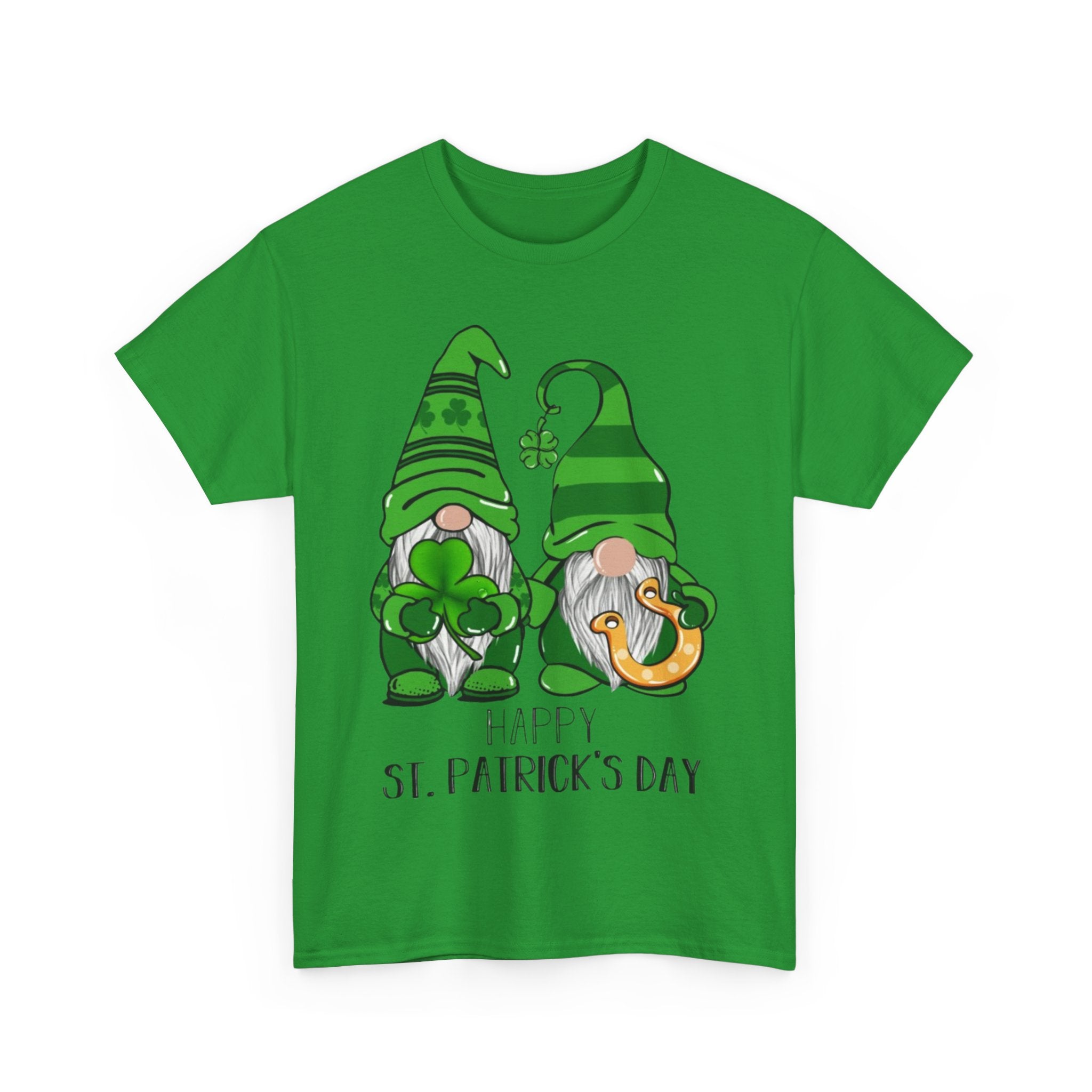 Happy St. Patrick's Day Gnome Unisex Heavy Cotton T-Shirt