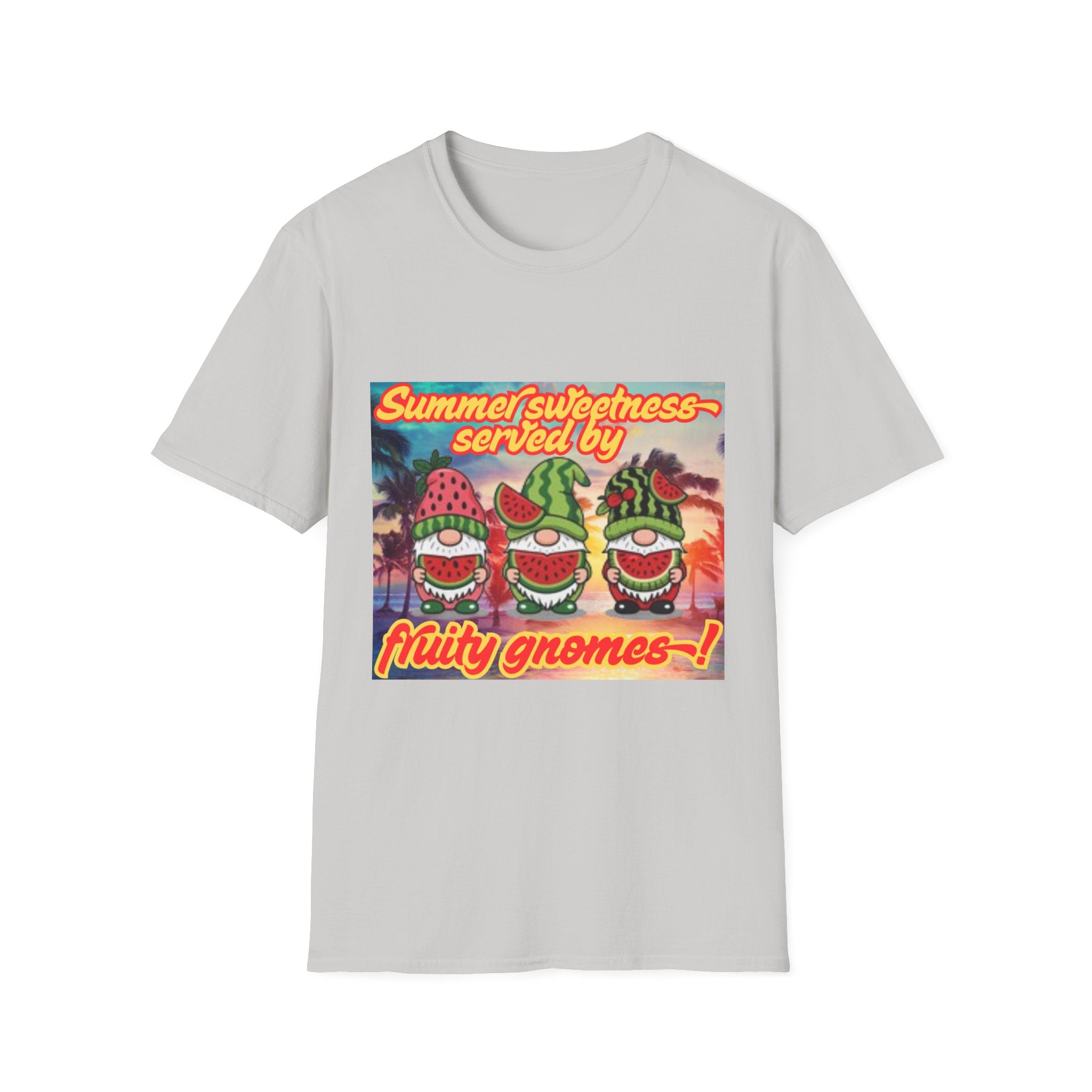 Summer Sweetness Served By Fruity Gnomes Unisex Softstyle T-Shirt