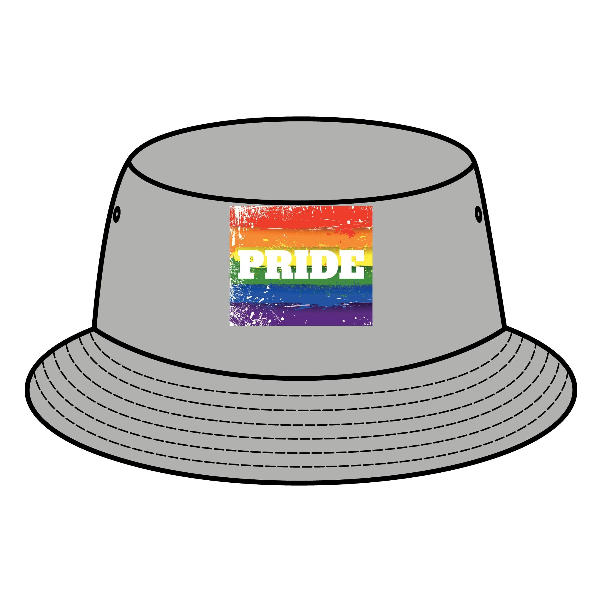 Pride Rainbow Printed Bucket Hat
