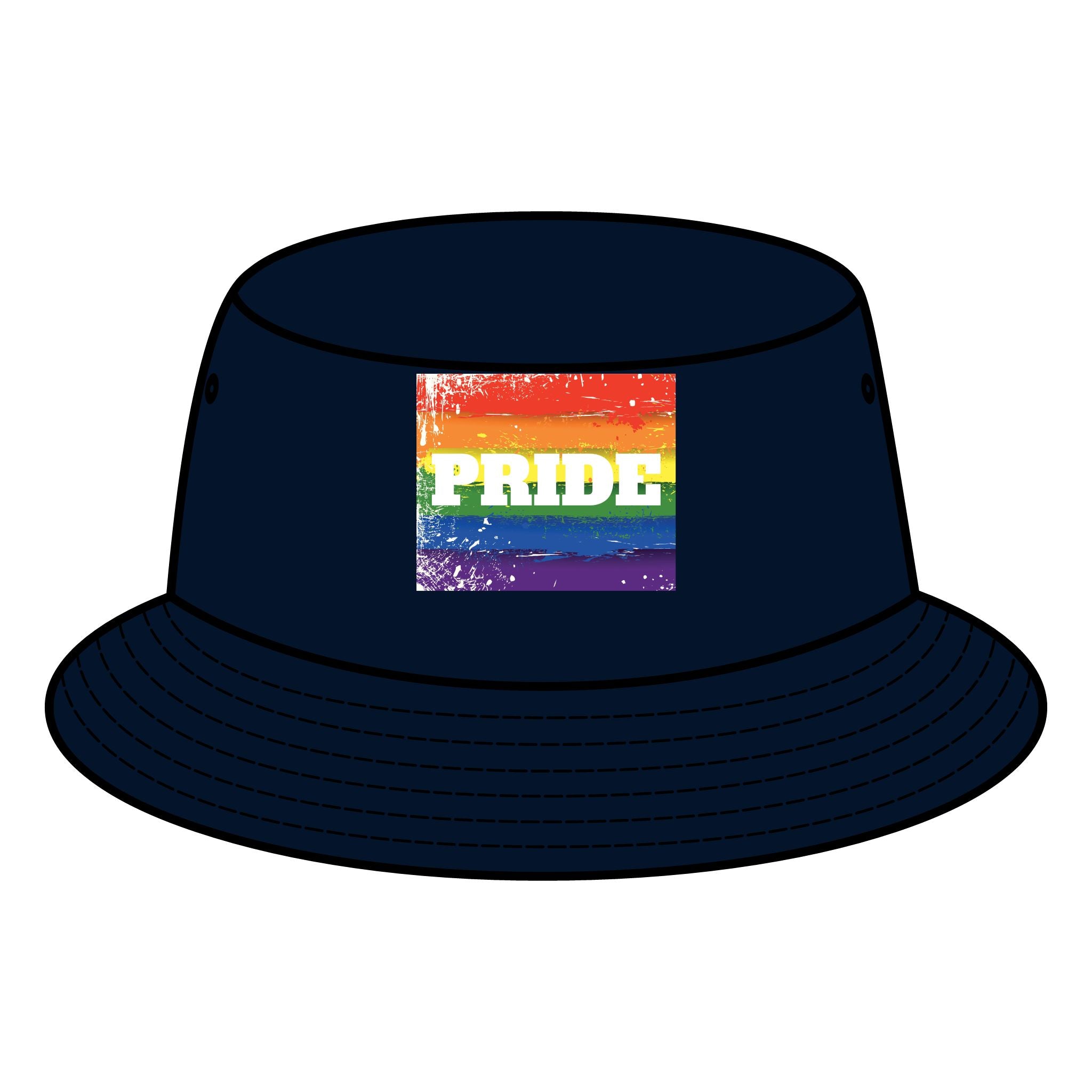 Pride Rainbow Printed Bucket Hat