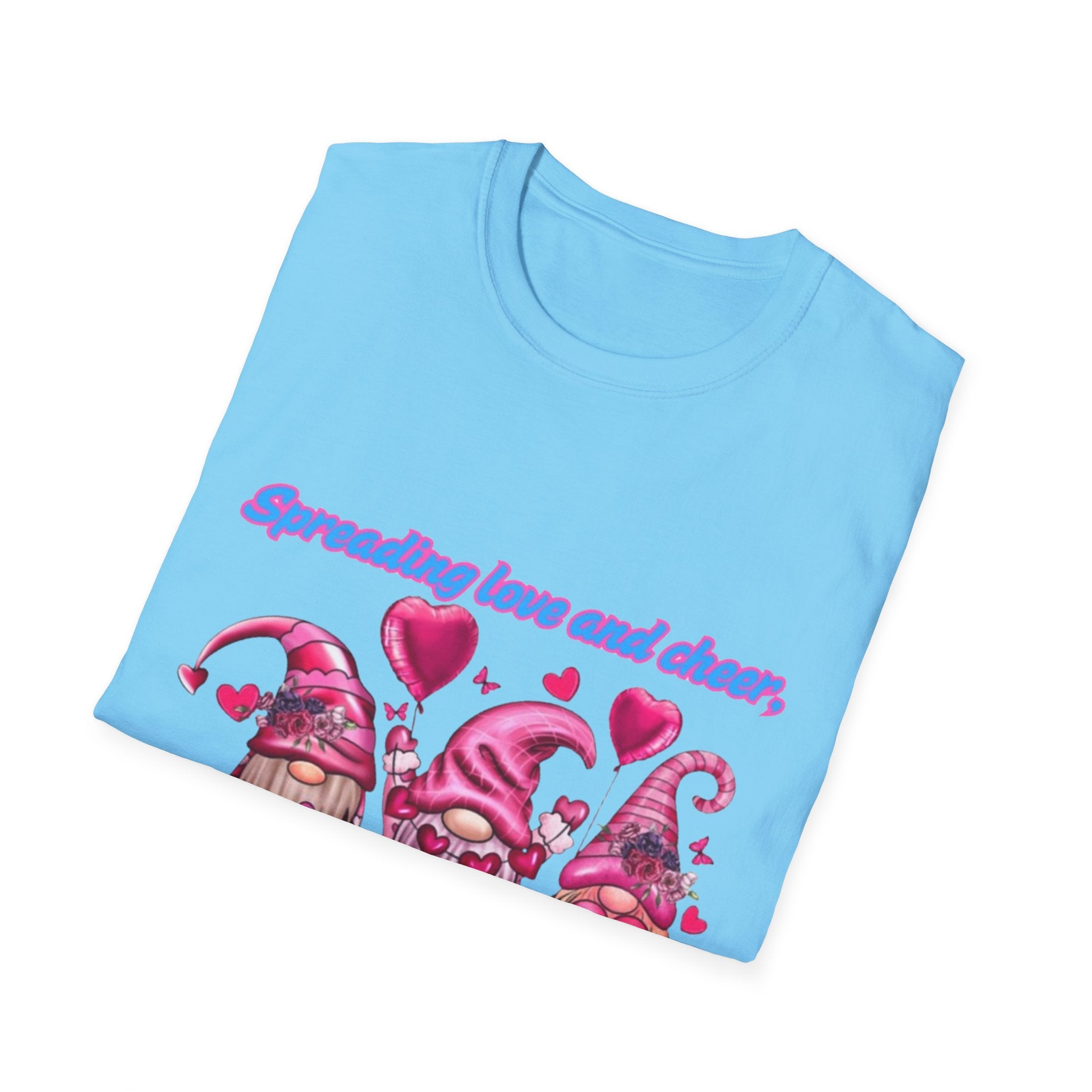 Spreading Love And Cheer One Gnome At A Time Unisex Softstyle T-Shirt