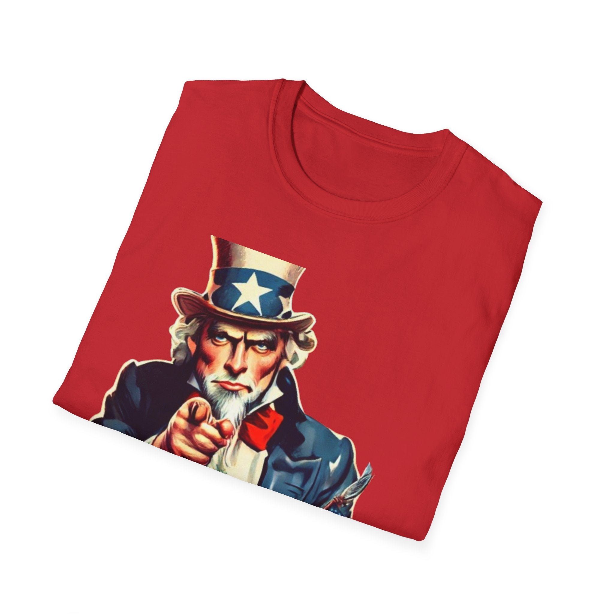 Patriotic Uncle Sam Unisex Softstyle  T-Shirt