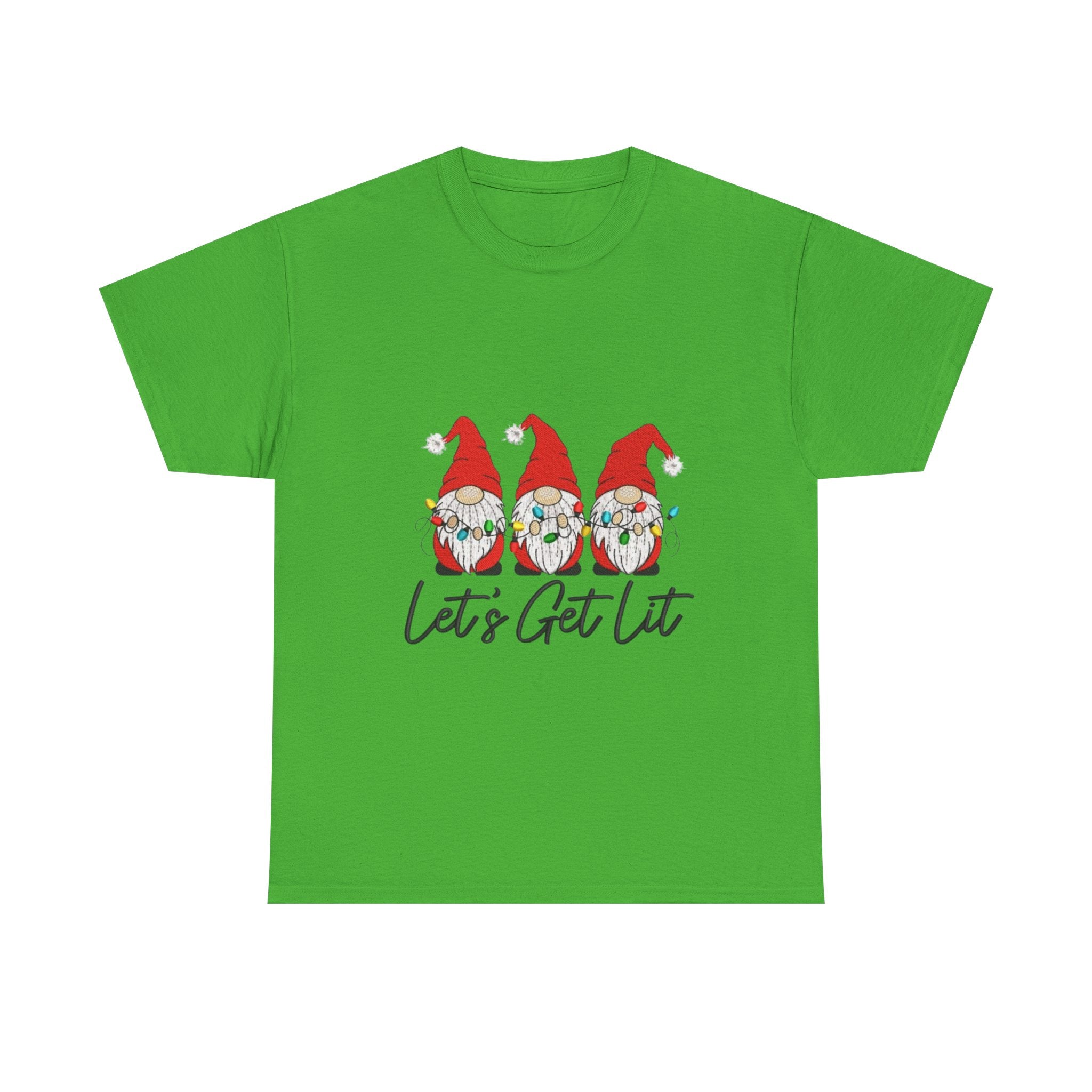 Let's Get Lit Gnome Unisex Heavy Cotton T-Shirt