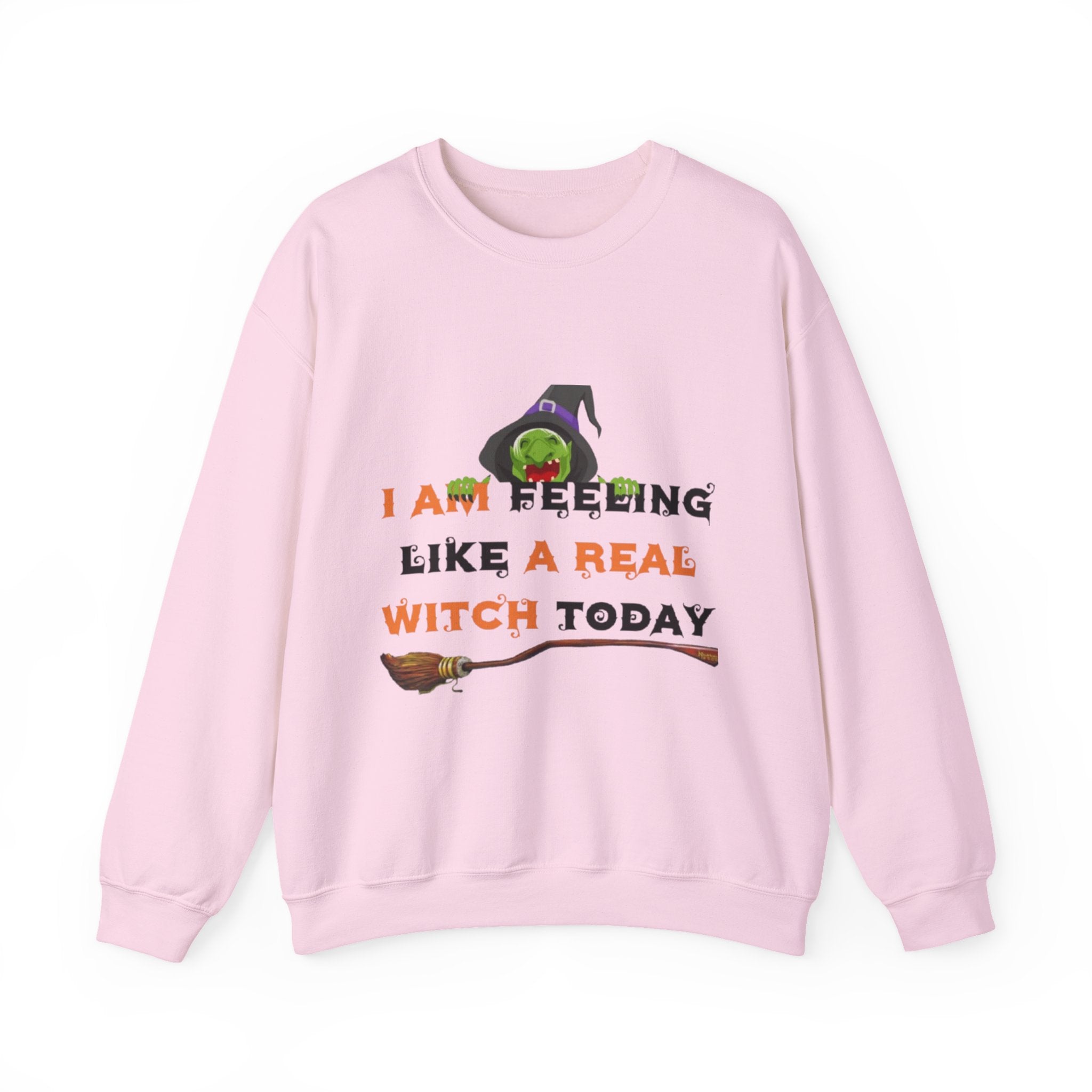 I Am Feeling Like A Real Witch Today Unisex Heavy Blend™ Crewneck Sweatshirt