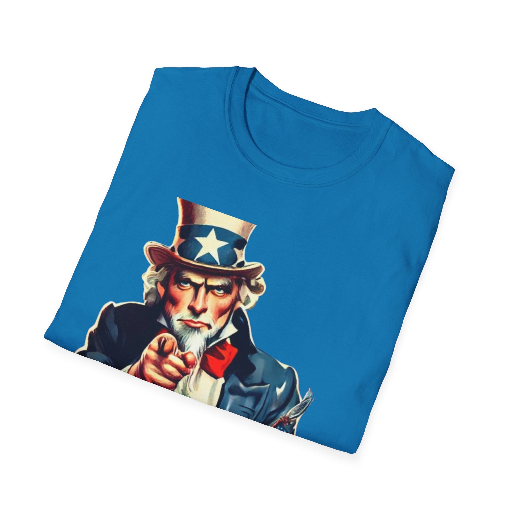 Patriotic Uncle Sam Unisex Softstyle  T-Shirt