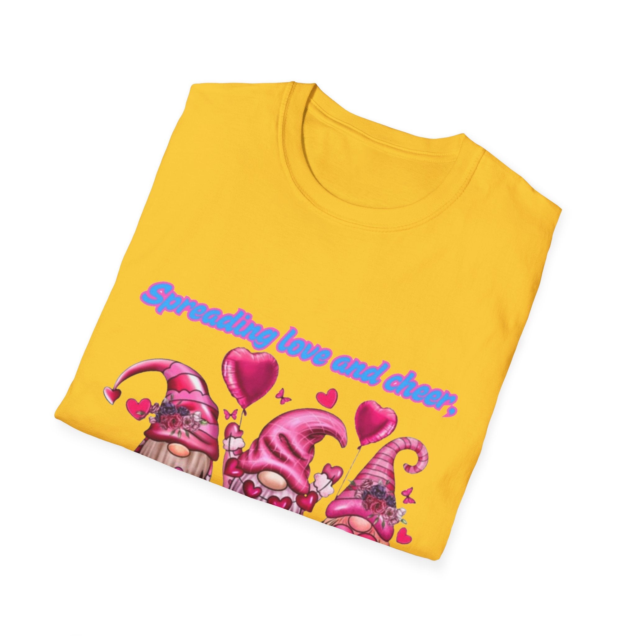 Spreading Love And Cheer One Gnome At A Time Unisex Softstyle T-Shirt